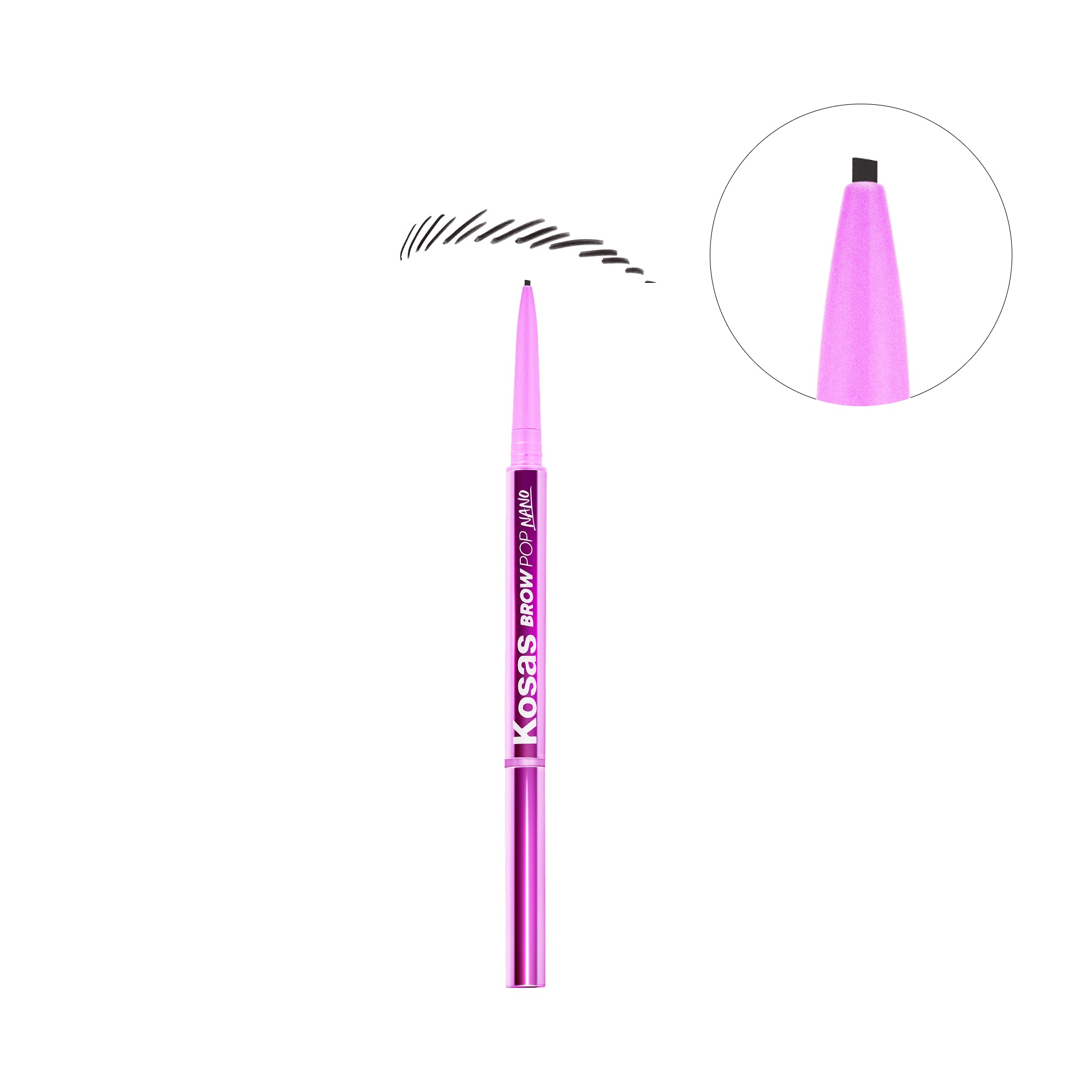 Brow Pop Nano Ultra Fine Detailing Pencil - Natural Looking Eyebrow Pencil for Precise Hair Strokes & Defined Brows - Perfect for Everyday Makeup & Professional Use