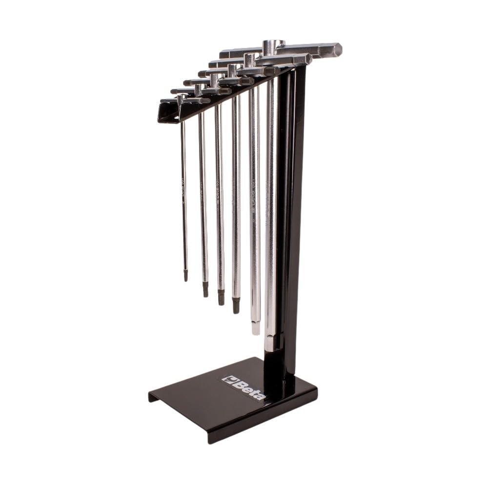 Beta 951/SP6 Set of 6 Sliding T-Handle Hex Key Allen Wrenches - Metric 3mm to 10mm with Storage Stand & Fast Spinning Action | Perfect for DIY Projects, Bike & Furniture Assembly, Automotive Repairs