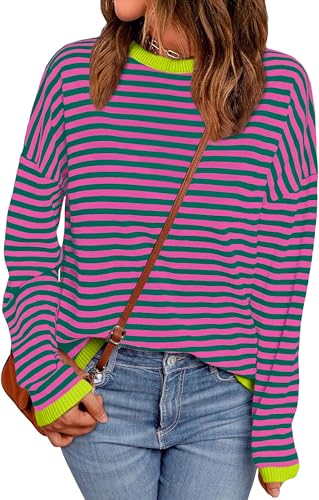 Pink Green Striped With Grass