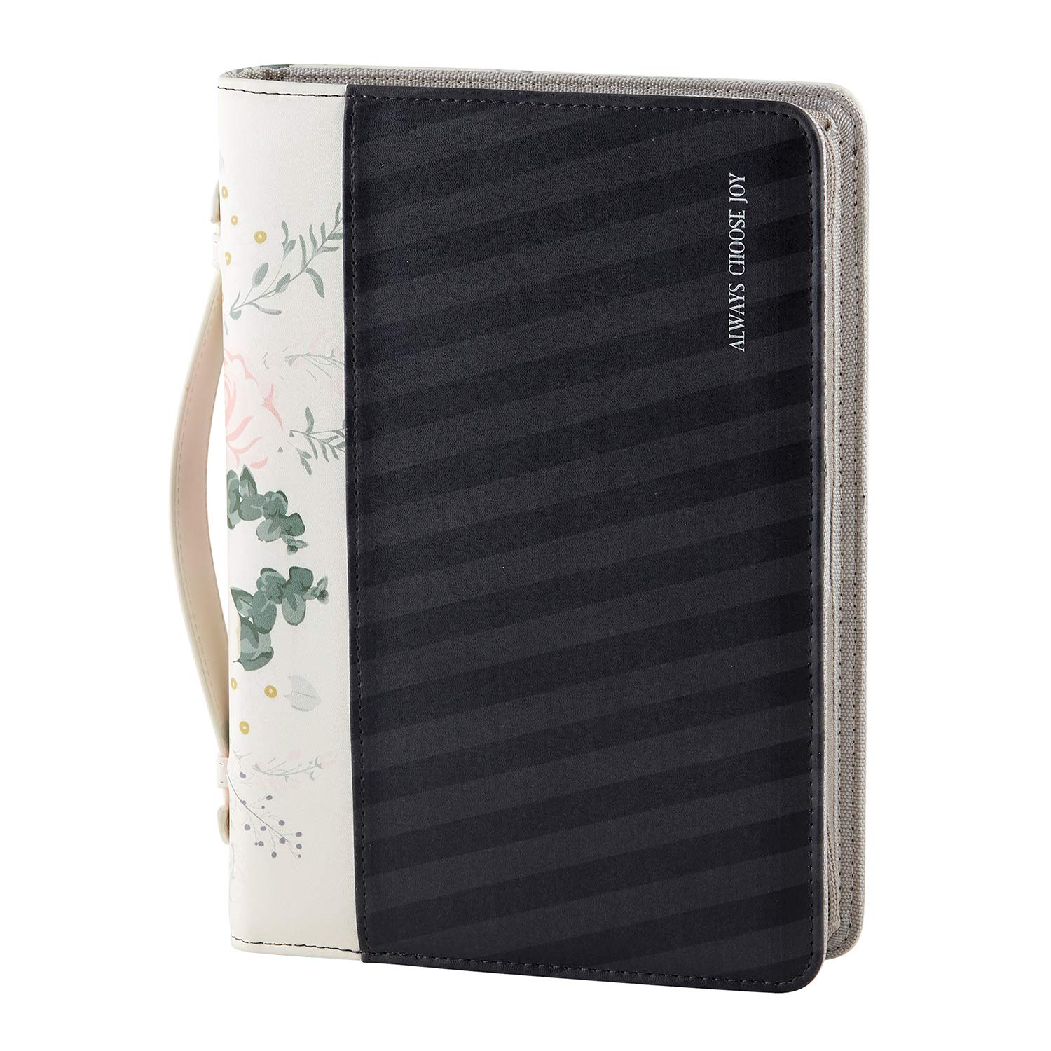 Creative Brands Joyful Expressions Vegan Leather Bible Cover 7 x 10 Inch - Religious Gift for Women & Men - Perfect for Church, Bible Study & Daily Devotion