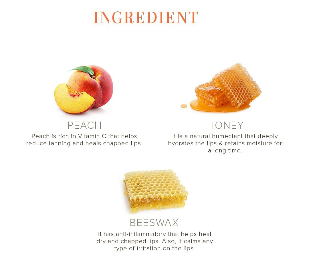 Premium Peach Lip Balm by CRAFTS EMPIRE - 10g Moisturizing & Nourishing Lip Care for Dry, Chapped Lips - Perfect for Daily Use, Travel & Winter Protection