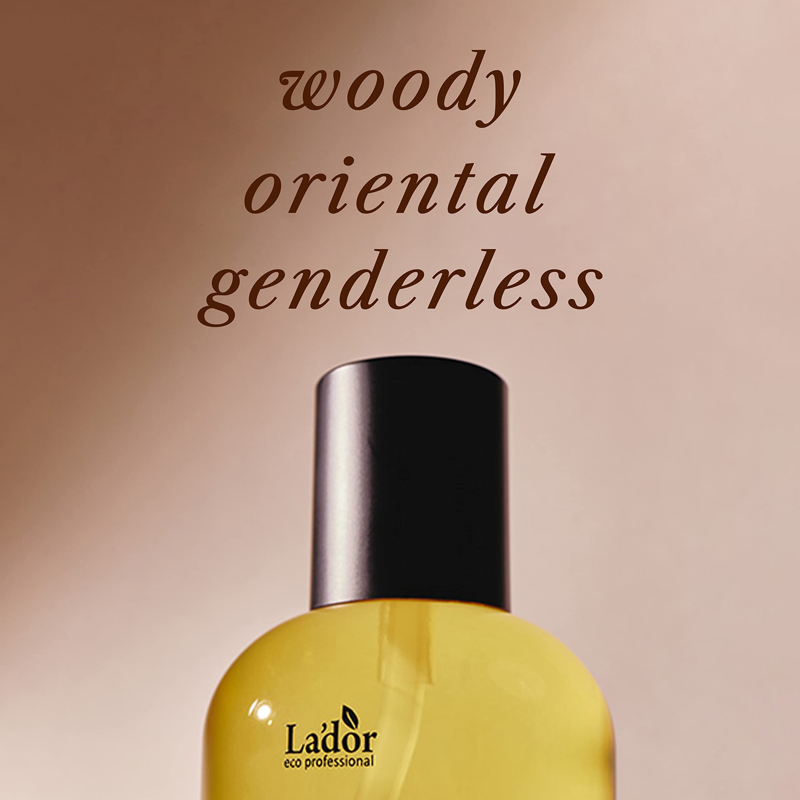 LA'DOR Hair Perfume Oil for Dry Damaged Hair - Anti Frizz Nourishing Serum with Fragrance | Sulfate Paraben Alcohol Free Leave-In Conditioner | Enhances Curls & Waves | 1 Fl Oz Hinoki Scent | Perfect for Daily Styling, Salon Treatments & Special Occasions