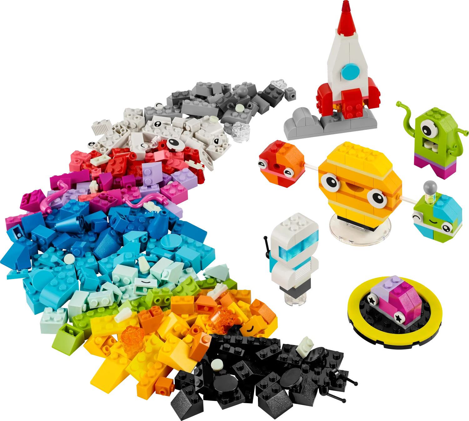 LEGO® Classic Creative Space Planets Building Toy Set for Kids - STEM Learning & Space Exploration Play for Boys & Girls - Perfect for Birthday Gifts & Classroom Activities