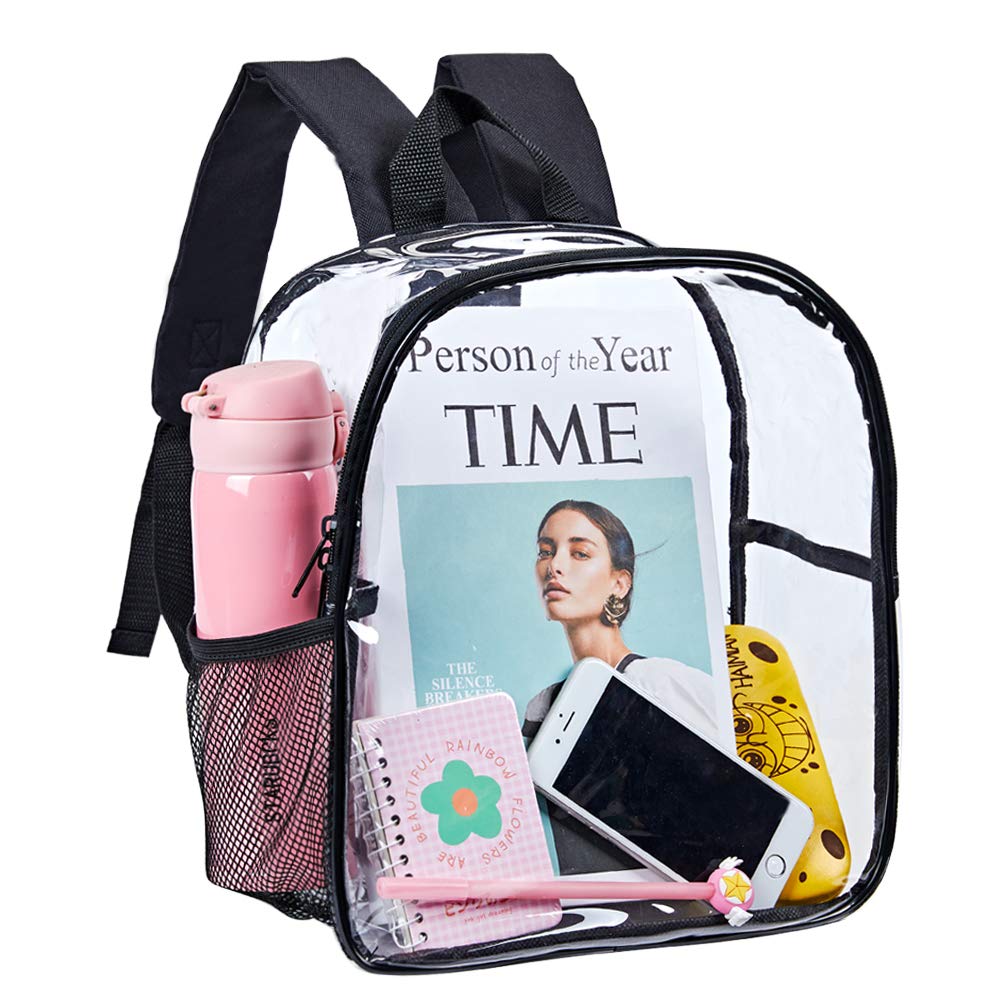 Stadium Approved Clear Mini Backpack - Heavy Duty Transparent Backpack for Concerts, Security Travel & Events | Perfect for Music Festivals, Theme Parks & Stadium Entry