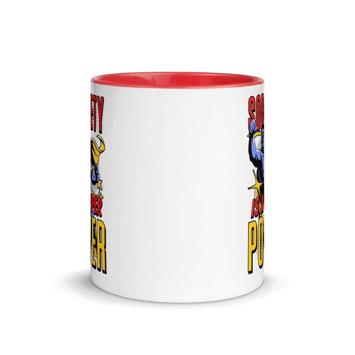 Empowering Sobriety Superpower Comic Mug with Vibrant Colors - Perfect for Coffee, Tea & Motivational Gifts for Recovery & Daily Inspiration