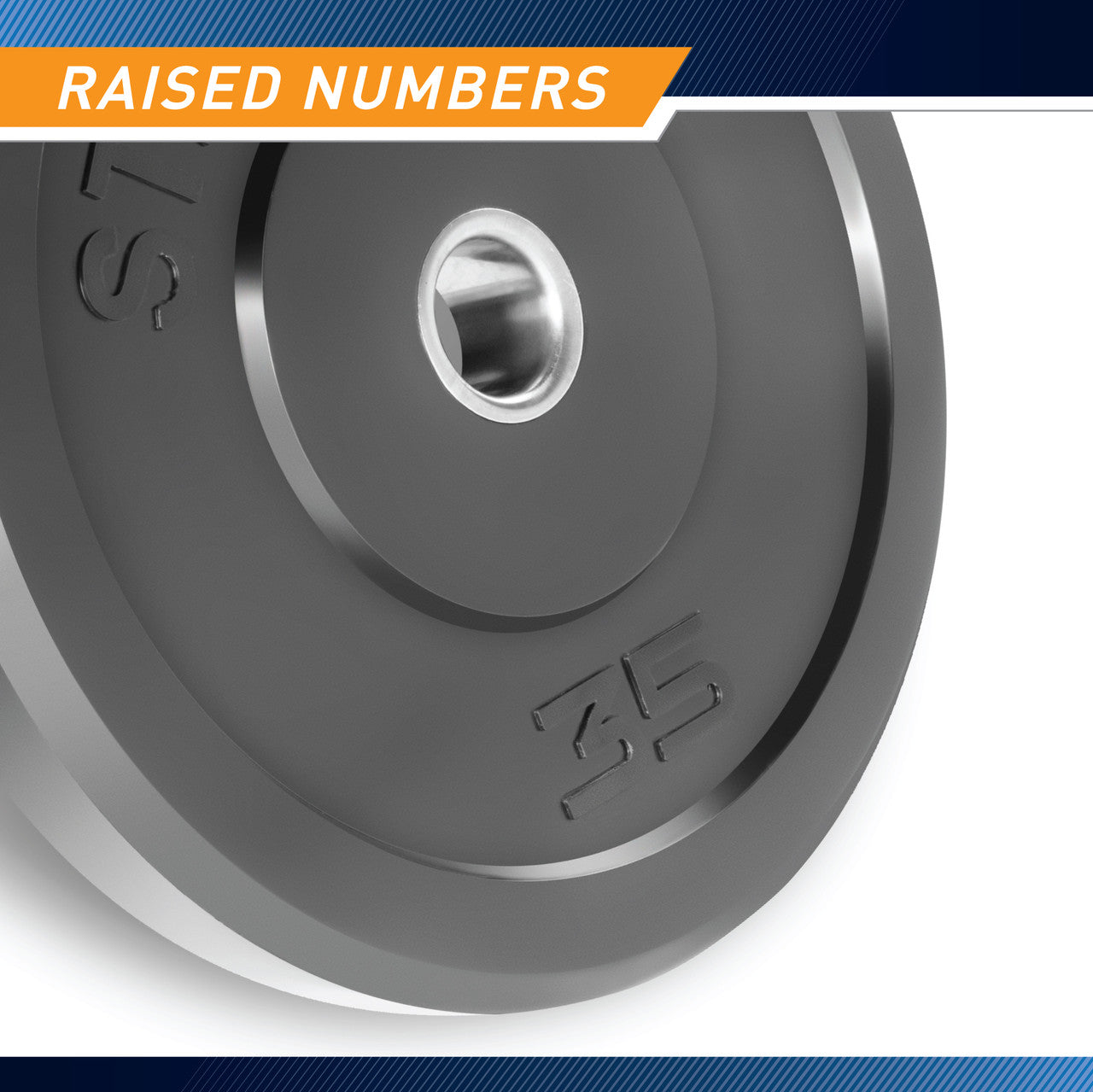 35lb Olympic Bumper Plate - High Quality Rubber Weight Plate for CrossFit, Powerlifting & Home Gym Workouts | SteelBody STBR 0035 | Perfect for Strength Training & Functional Fitness