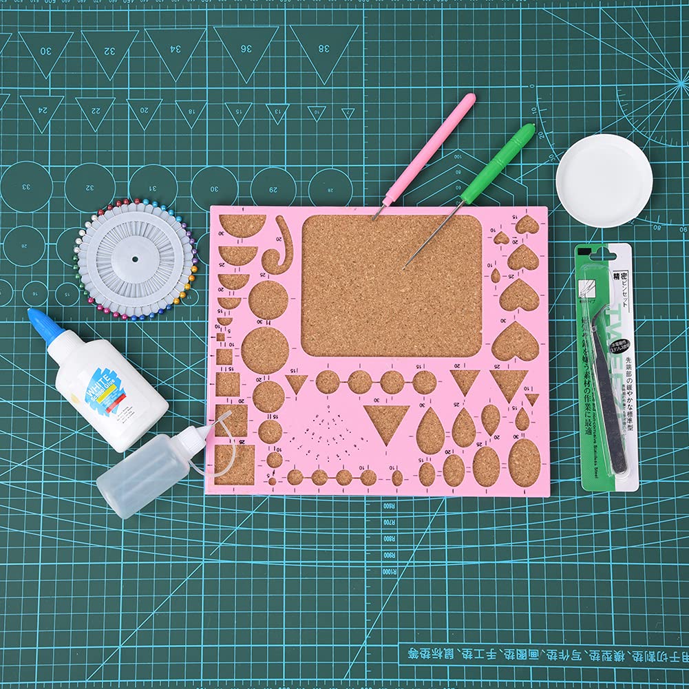 Paper Quilling Tool Kit with Quilling Pen & Needle Tweezers - DIY Paper Craft Supplies for Scrapbooking, Card Making & School Projects