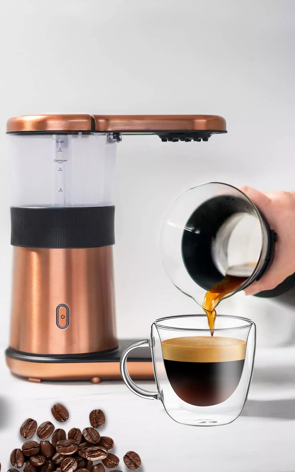 Premium Double Wall Insulated Espresso Cups Set of 2 - 4oz Borosilicate Glass Coffee Mugs with Handles - Lead-Free Thermal Clear Glass for Hot & Cold Drinks - Perfect for Home, Cafe, Office & Gifts