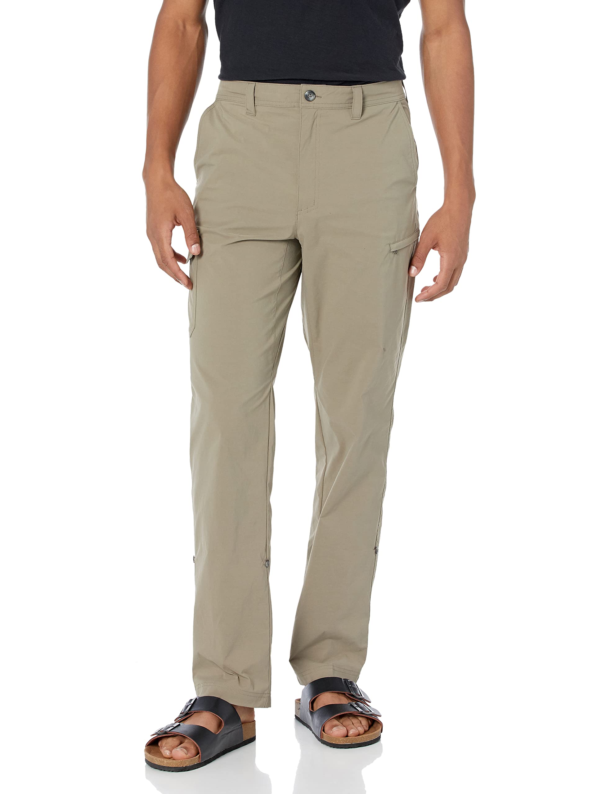 Solstice Apparel Men's Stretch Roll Up Pants - Comfortable & Lightweight Travel Hiking Pants for Outdoor Activities & Casual Wear