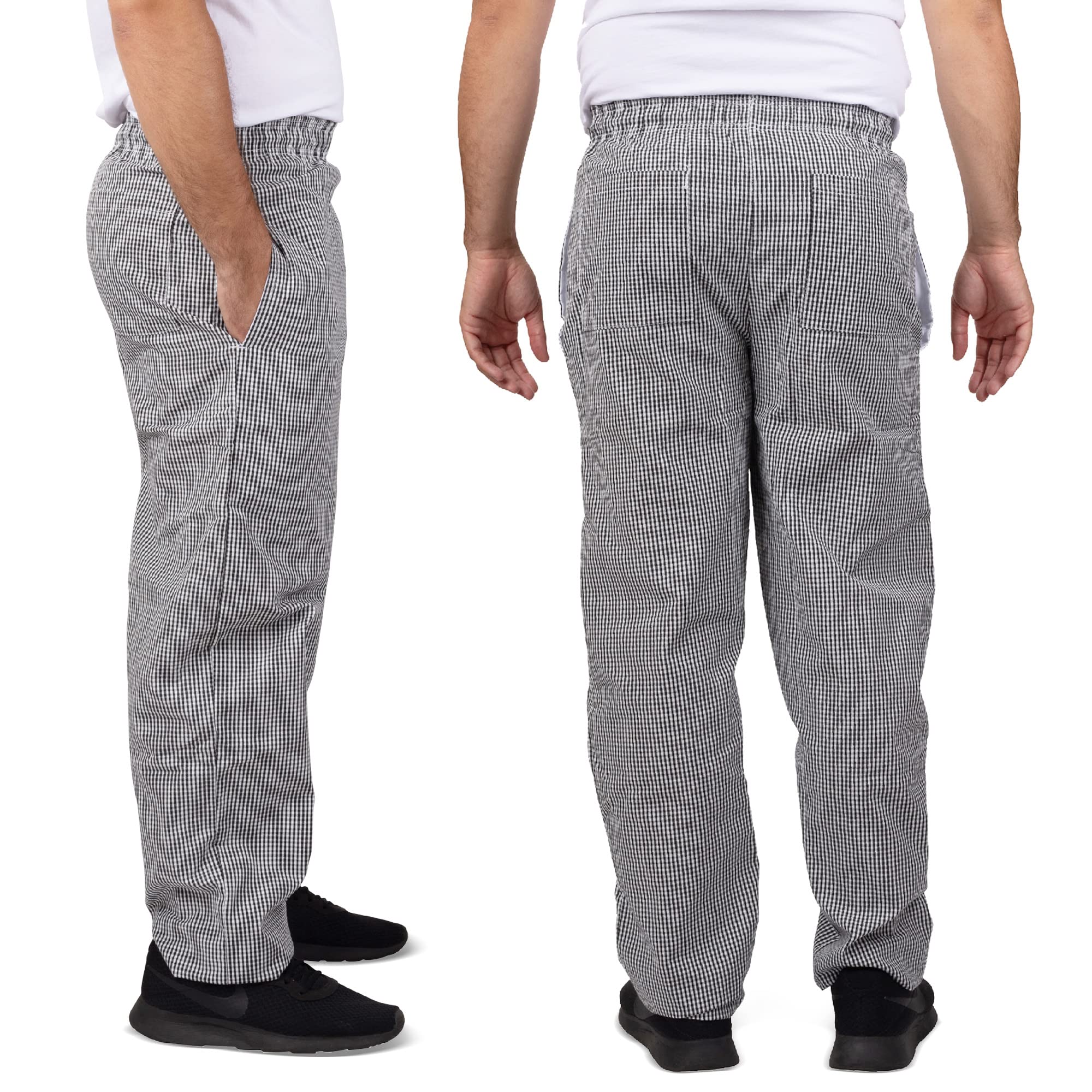 Professional Chef Pants for Adults - Bulk Pack for Restaurants & Catering | Durable, Comfortable Kitchen Workwear for Chefs & Culinary Staff