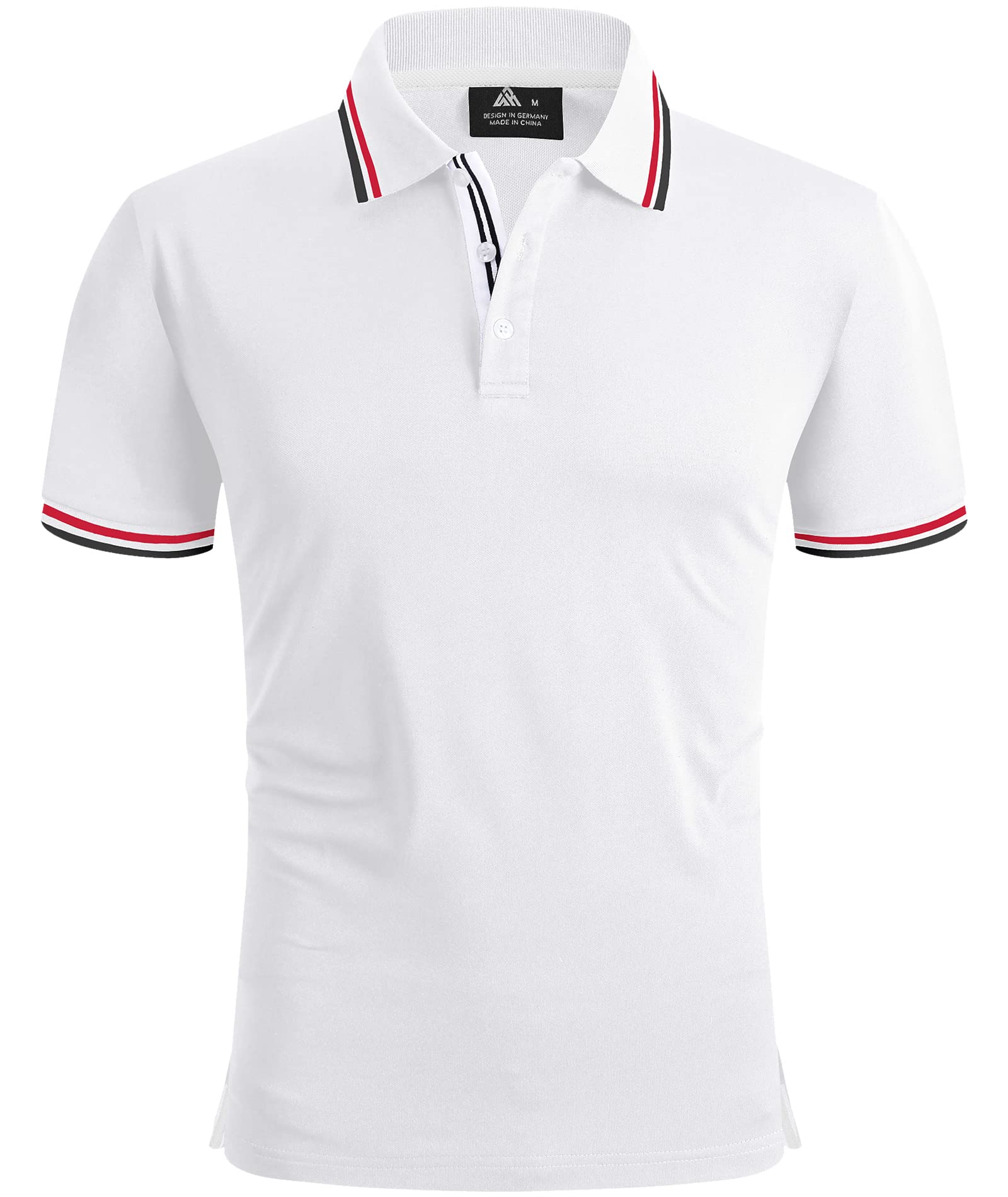 **Men's Moisture-Wicking Polo Shirts - Casual Short Sleeve Golf Shirts for Summer | Breathable & Comfortable for Golf, Work & Outdoor Activities**