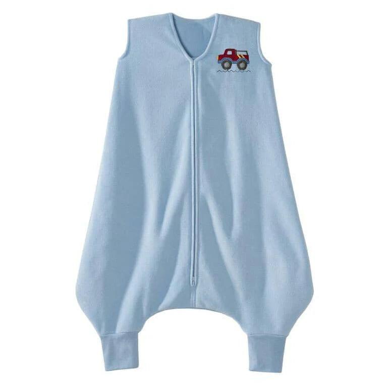 Halo Big Kids Sleepsack Micro Fleece (1.0 TOG) Blue Truck 2T-3T - Warm & Cozy Winter Wear for Toddlers, Perfect for Nursery, Daycare & Bedtime Comfort