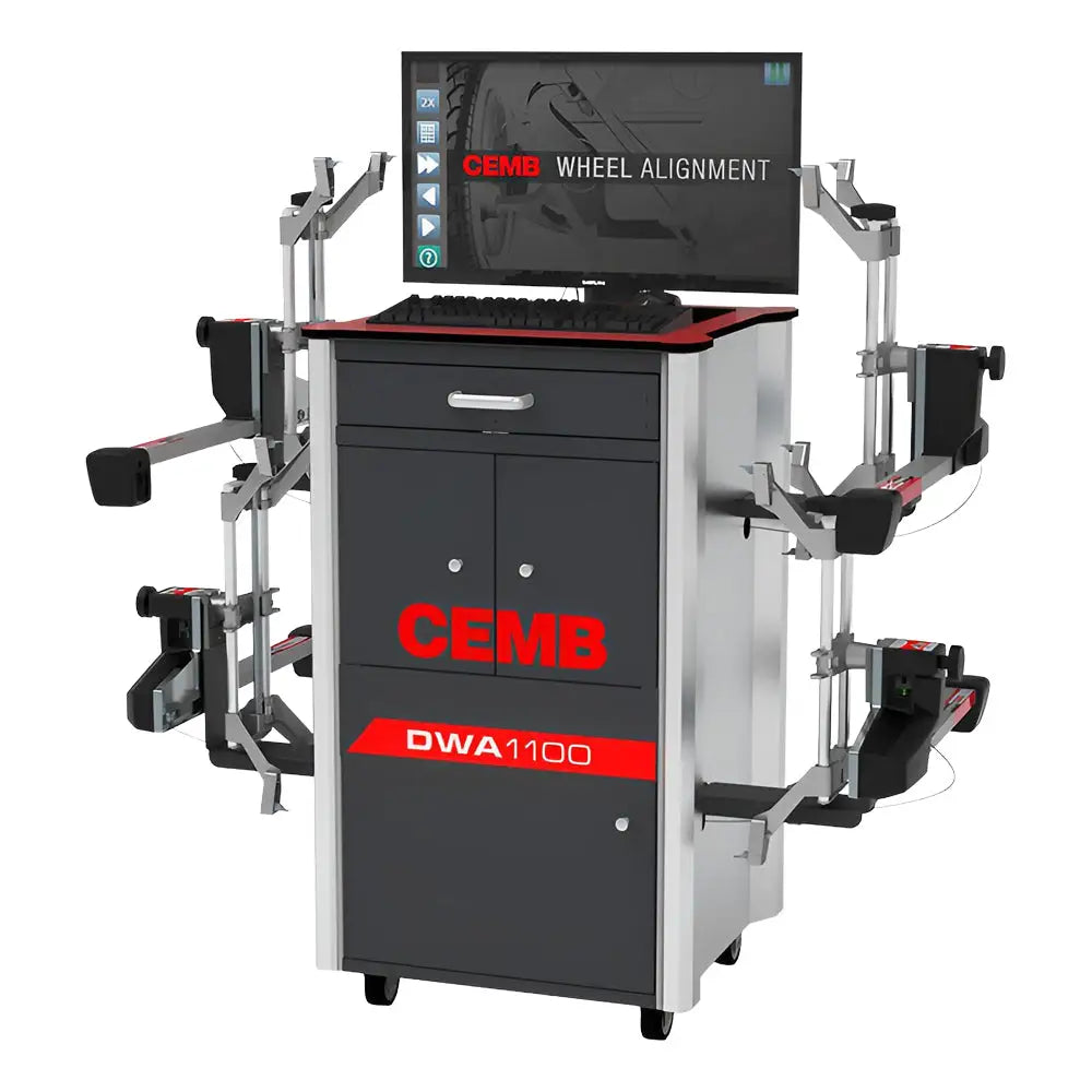 Cemb DWA1100 Wireless 8-Sensor CCD Wheel Alignment System - Professional Auto Repair & Tire Shop Equipment for Precise Vehicle Alignment
