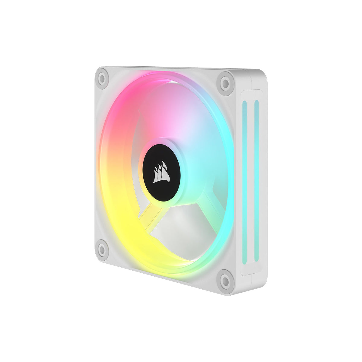 Corsair iCUE LINK QX140 RGB 140mm Magnetic Dome Cooling Fan - Single White Fan with Dynamic RGB Lighting for PC Gaming & Workstation Builds