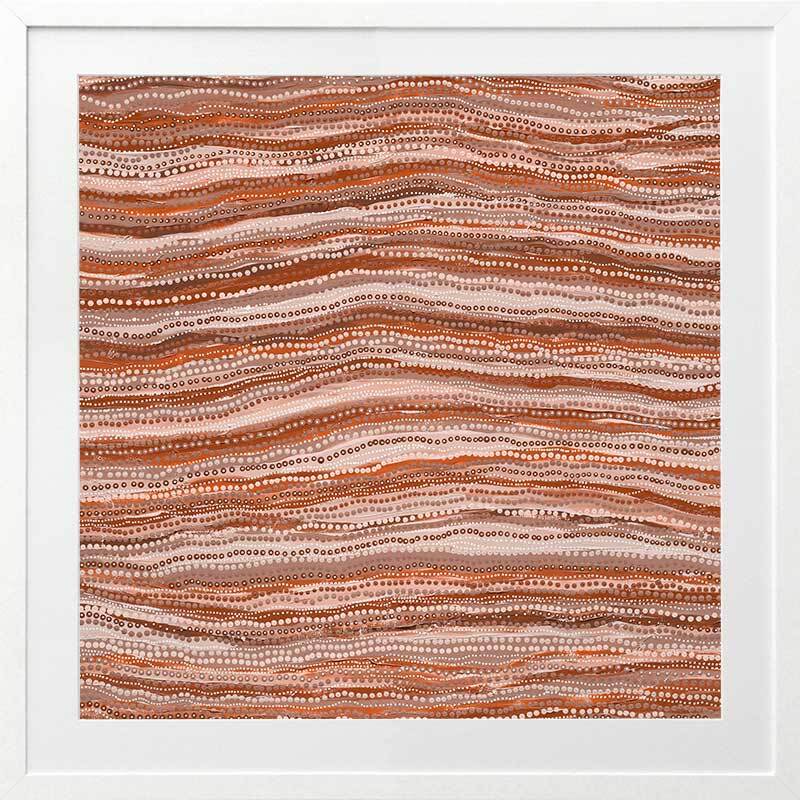 Premium Dhaagun Red Framed Art Print - Vibrant Wall Decor for Living Room, Bedroom & Office - Ready to Hang Canvas Painting
