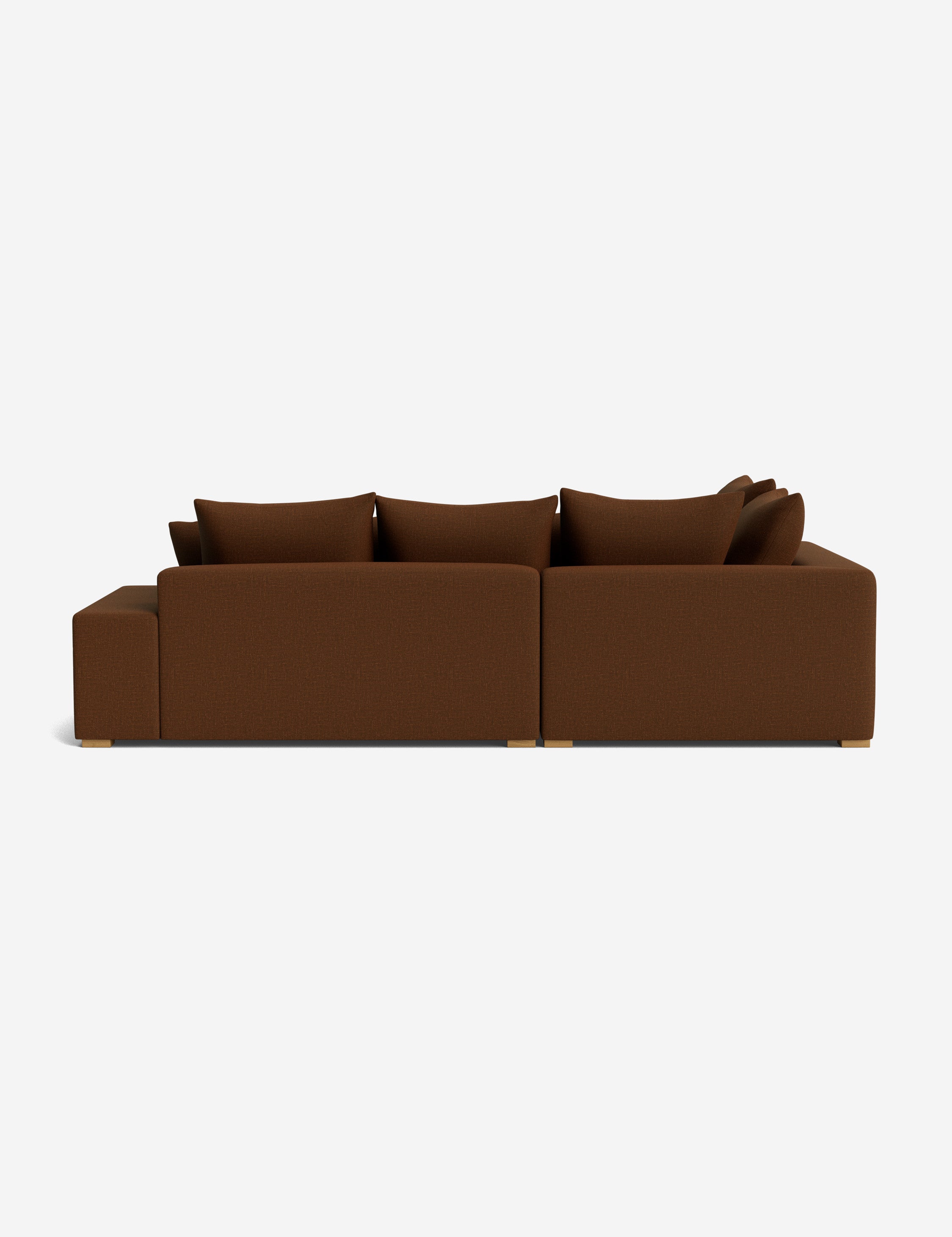Modern Clayton Sectional Sofa with Reversible Chaise - Comfortable L-Shaped Couch for Living Room, Family Room & Home Theater - Soft Fabric Upholstery & Sturdy Wood Frame