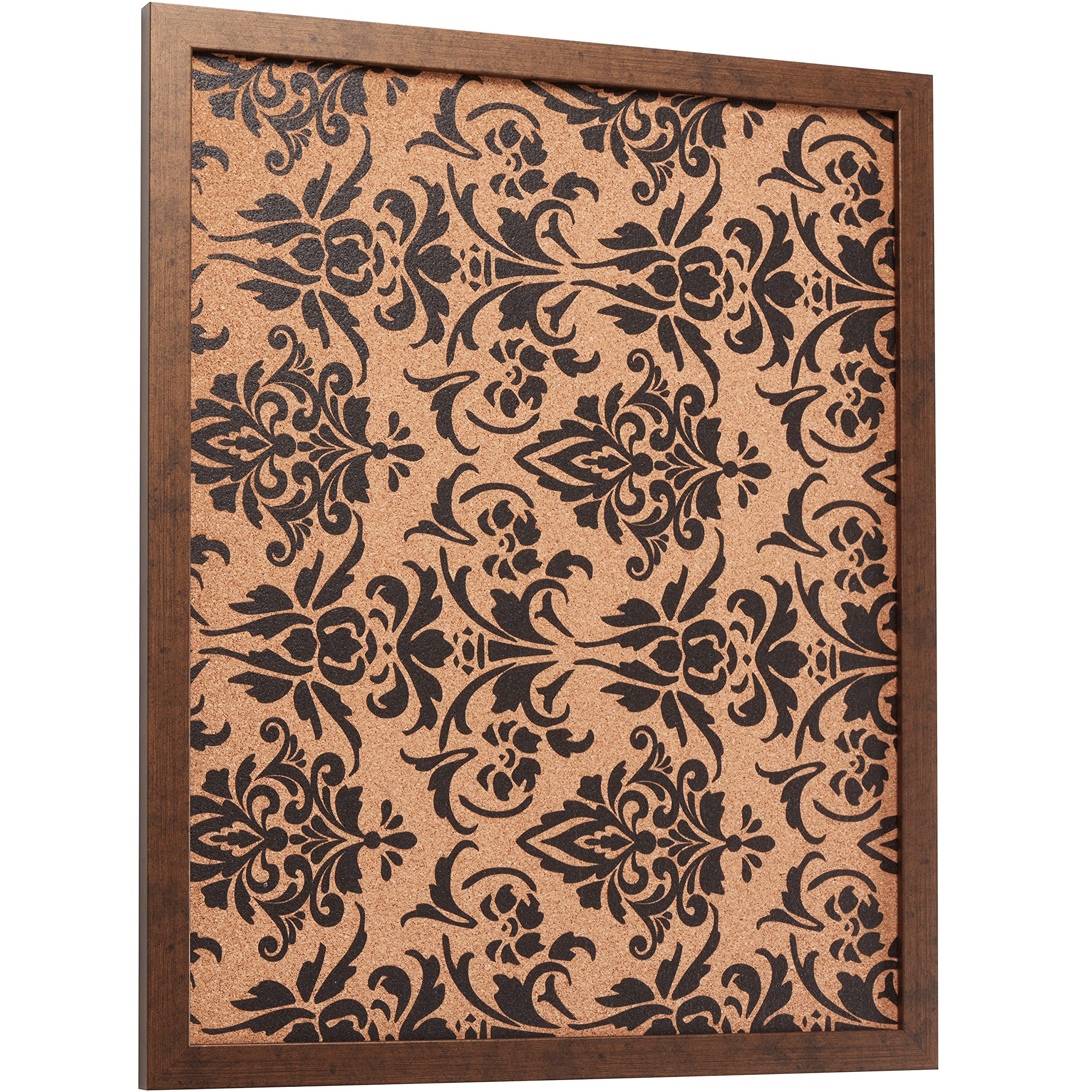Craig Frames Decorative Cork Bulletin Board Set of 2 - 18.5x23 Inch Copper Frame with Fleur de Lis Pattern - Perfect for Home Office, Dorm Room, or Classroom Organization