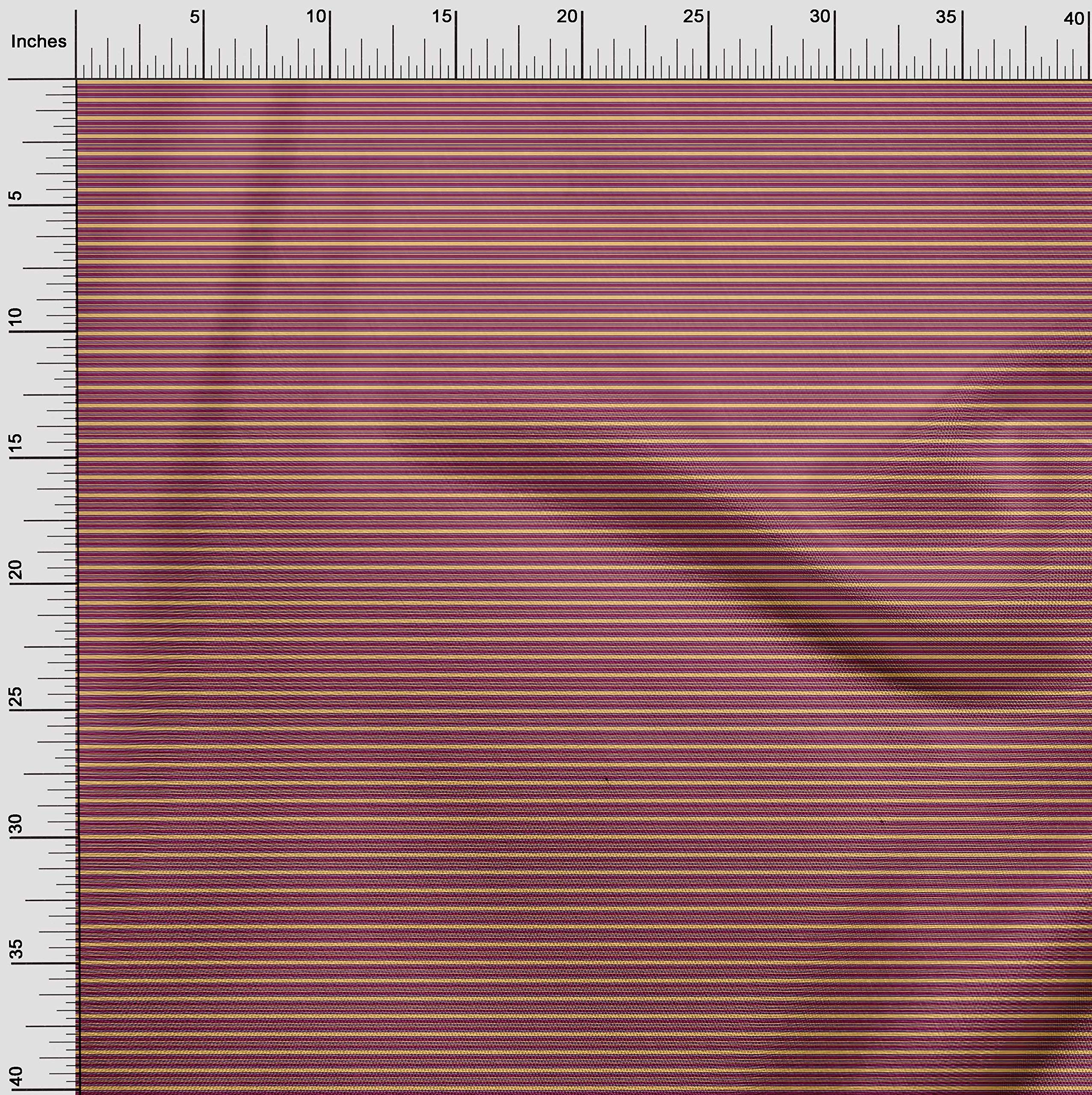 oneOone Viscose Jersey Fabric - 60 Inch Wide Shadow Stripe Print Fabric by the Yard | Perfect for Dresses, Tops & DIY Fashion Projects