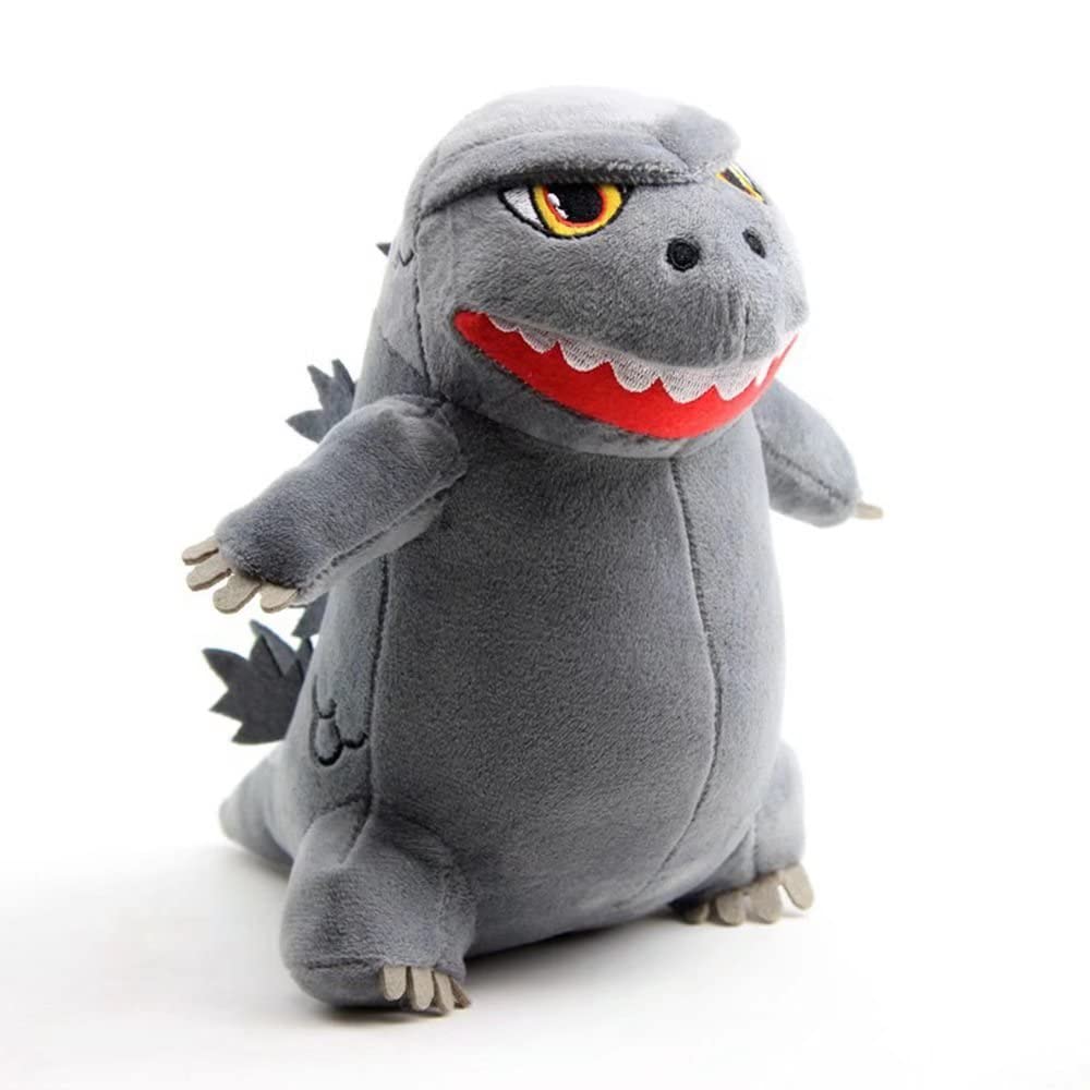 QINUAN 7.8 Inch Gray Dragon Monster Plush Doll - Soft Dinosaur Stuffed Animal Toy, Godzilla Plushie Gift for Boys & Kids Birthday, Christmas | Cute Bedroom Decor, Kids Room Decoration, Cuddly Companion for Playtime & Sleep