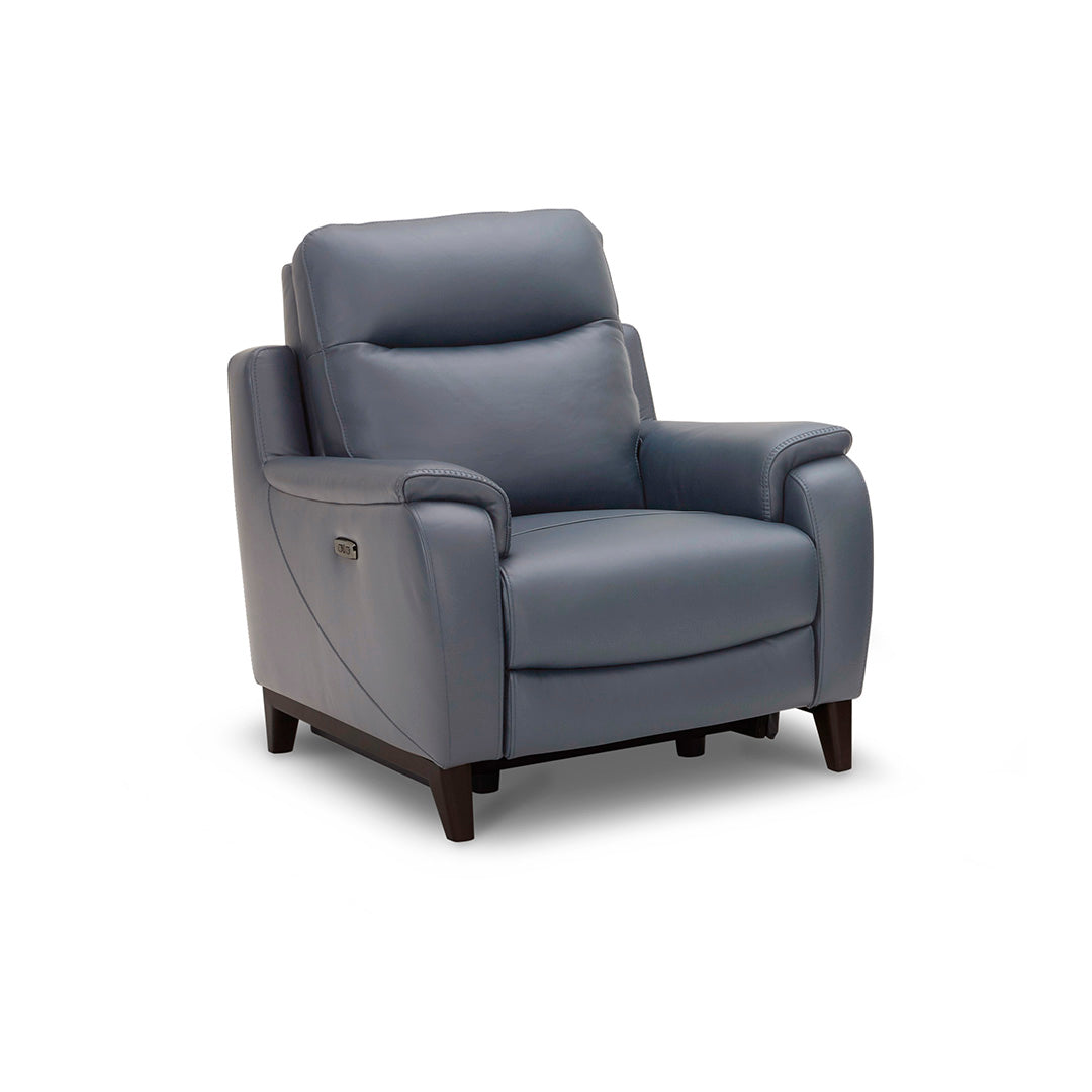 Lola Power Recliner Chair - Electric Lift Recliner with Massage & Heat for Elderly - Comfortable Leather Reclining Sofa for Living Room, Bedroom & Home Theater
