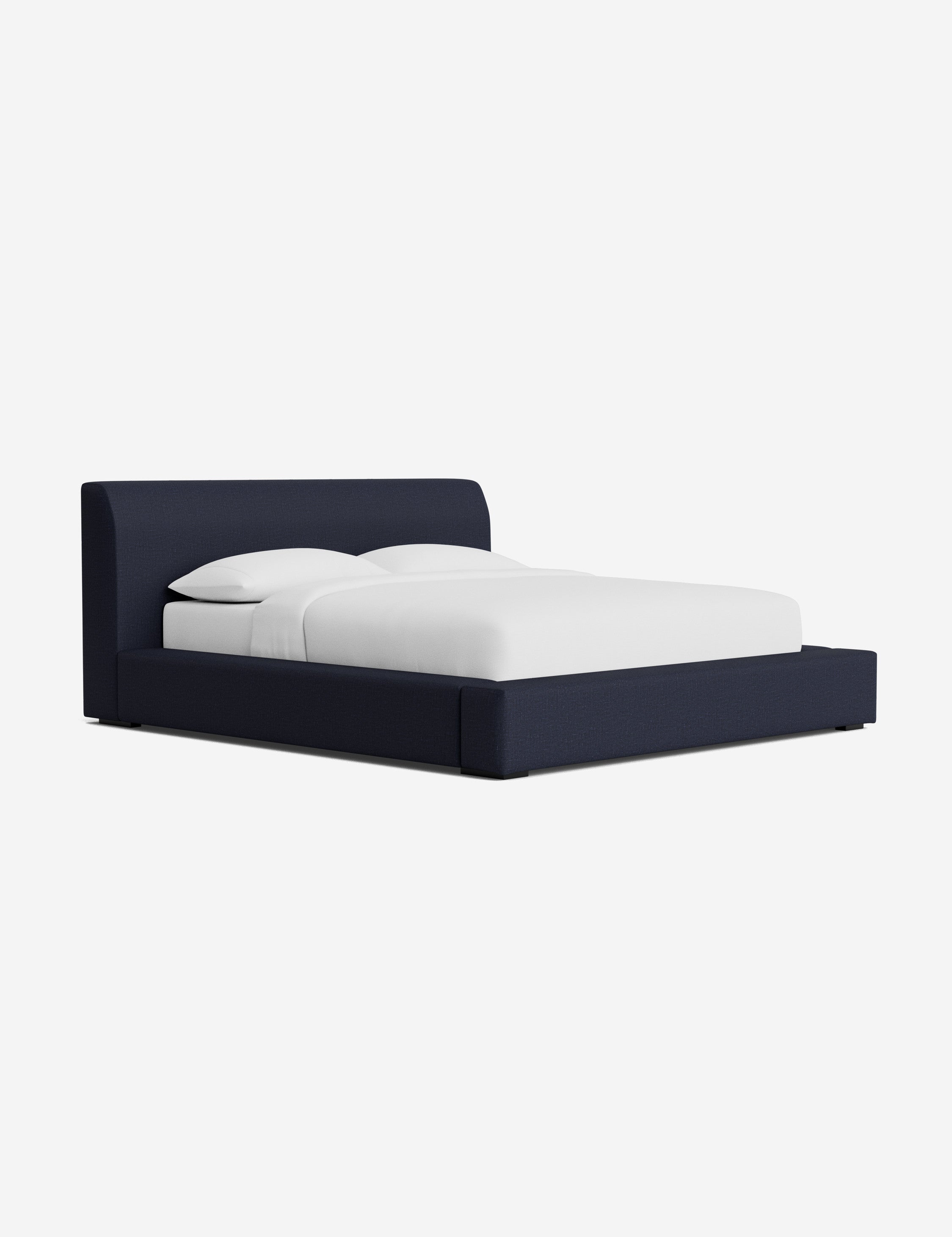 Stylish Clayton Platform Bed Frame - Queen Size, Modern Wooden Bed with Sturdy Slat Support - Perfect for Bedroom, Guest Room & Small Spaces