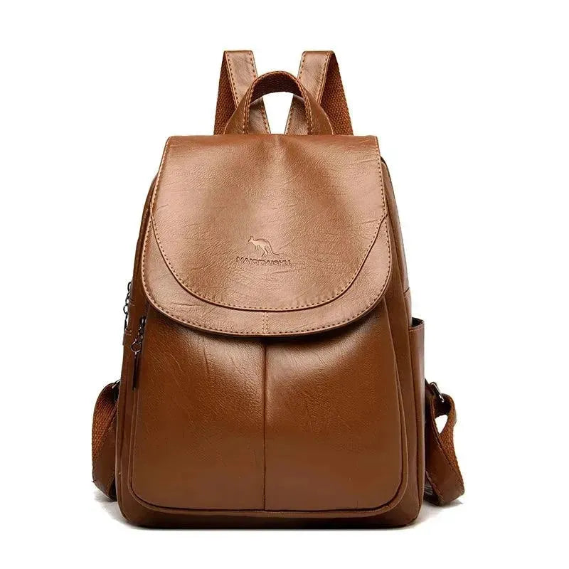 Premium Soft Leather Women's Backpack - Stylish & Durable for Work, Travel & Daily Use