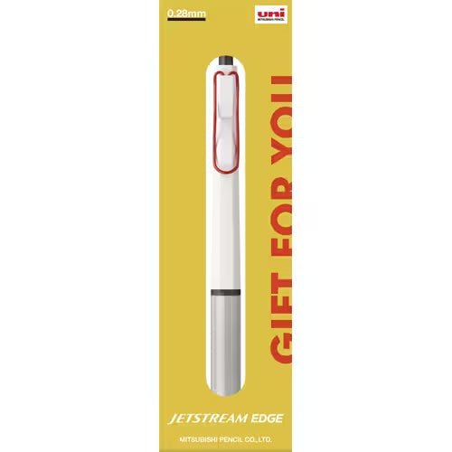 Premium Jetstream Edge Ballpoint Pen with Gift Box - Smooth Writing 0.38mm Fine Point - Perfect for Office, School & Everyday Use - by Uni Mitsubishi Pencil