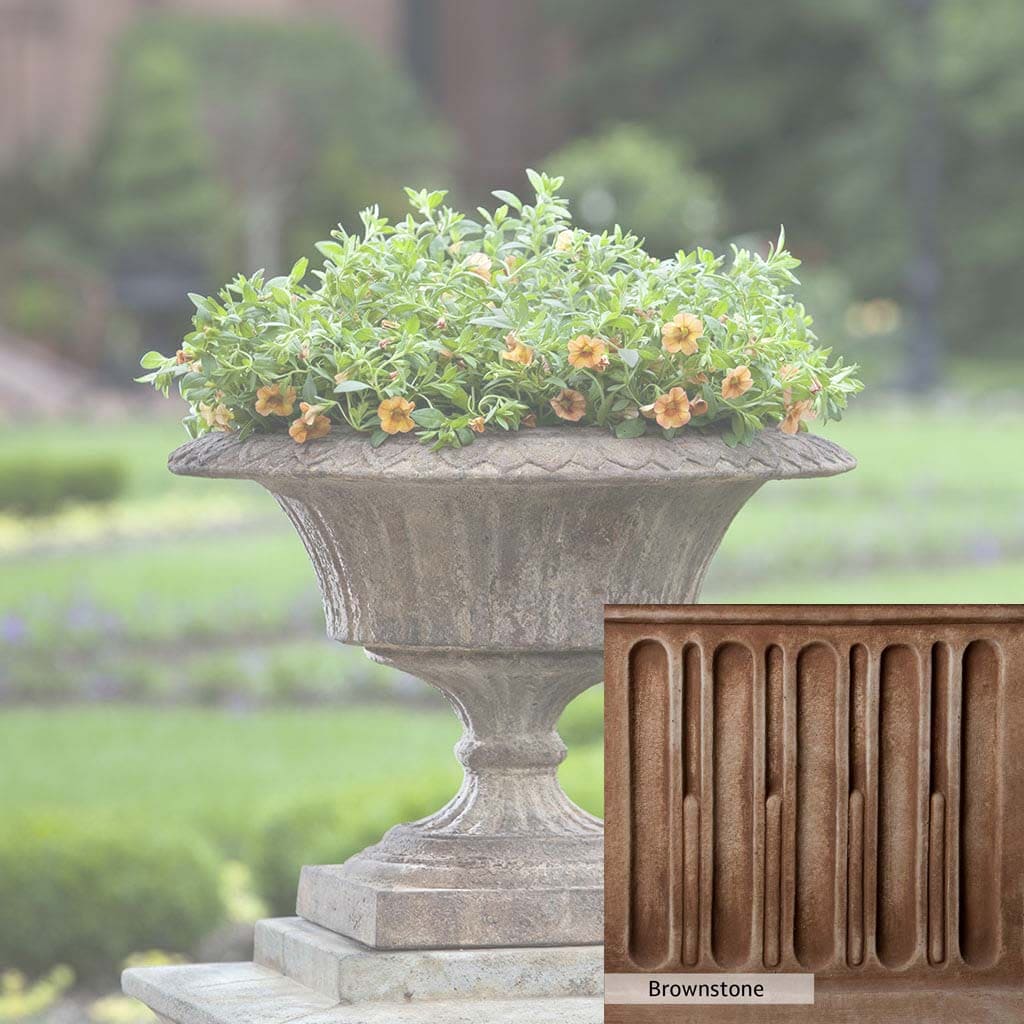 Campania International Smithsonian Fluted Valentine Urn - Elegant Garden Decor for Valentine's Day, Weddings & Home Accents