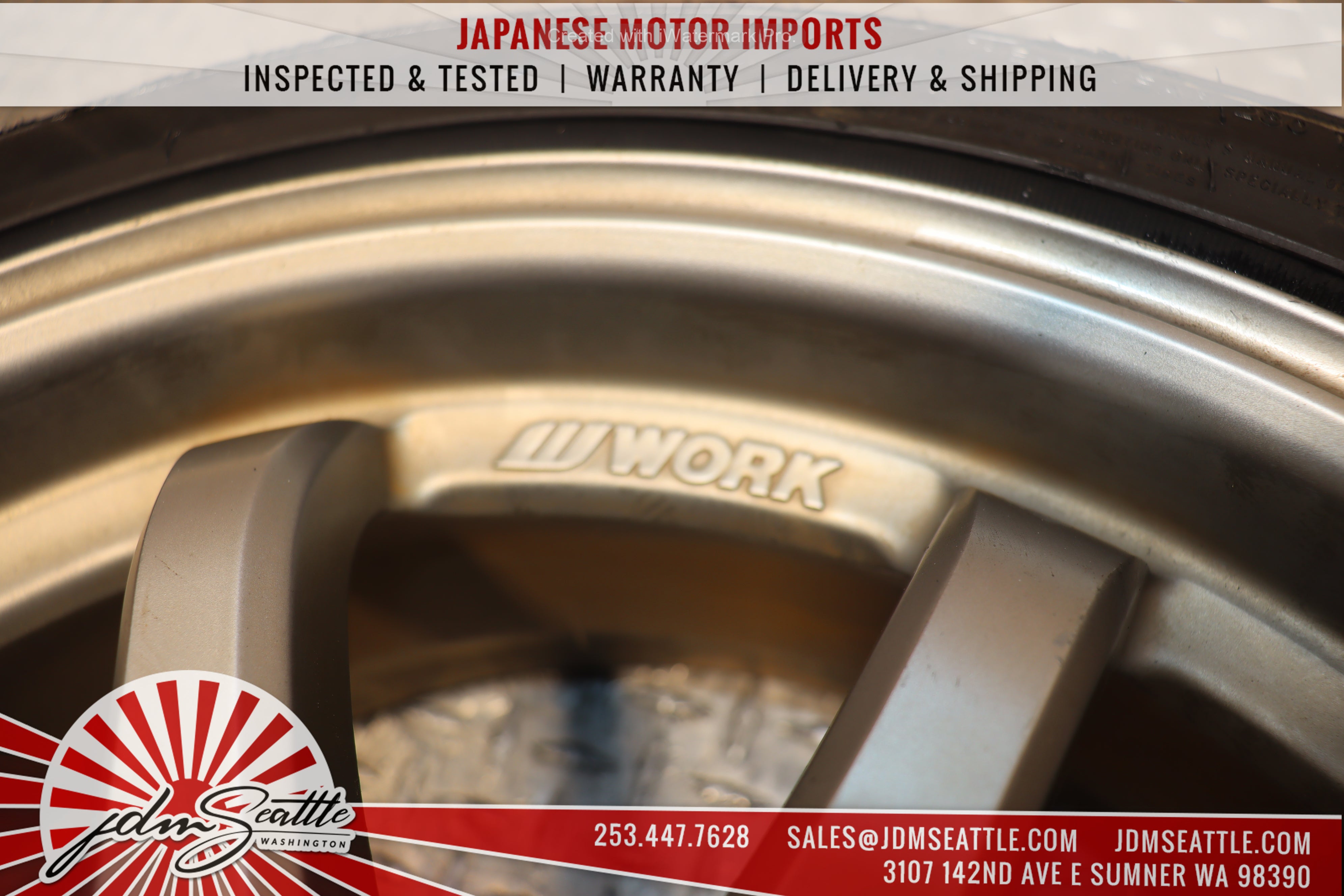 JDM WORK EMOTION XD9 Wheels 17x7 +53 4x114.3 - Set of 4 205/45ZR17 Performance Rims for Drifting, Track Racing & Street Tuning