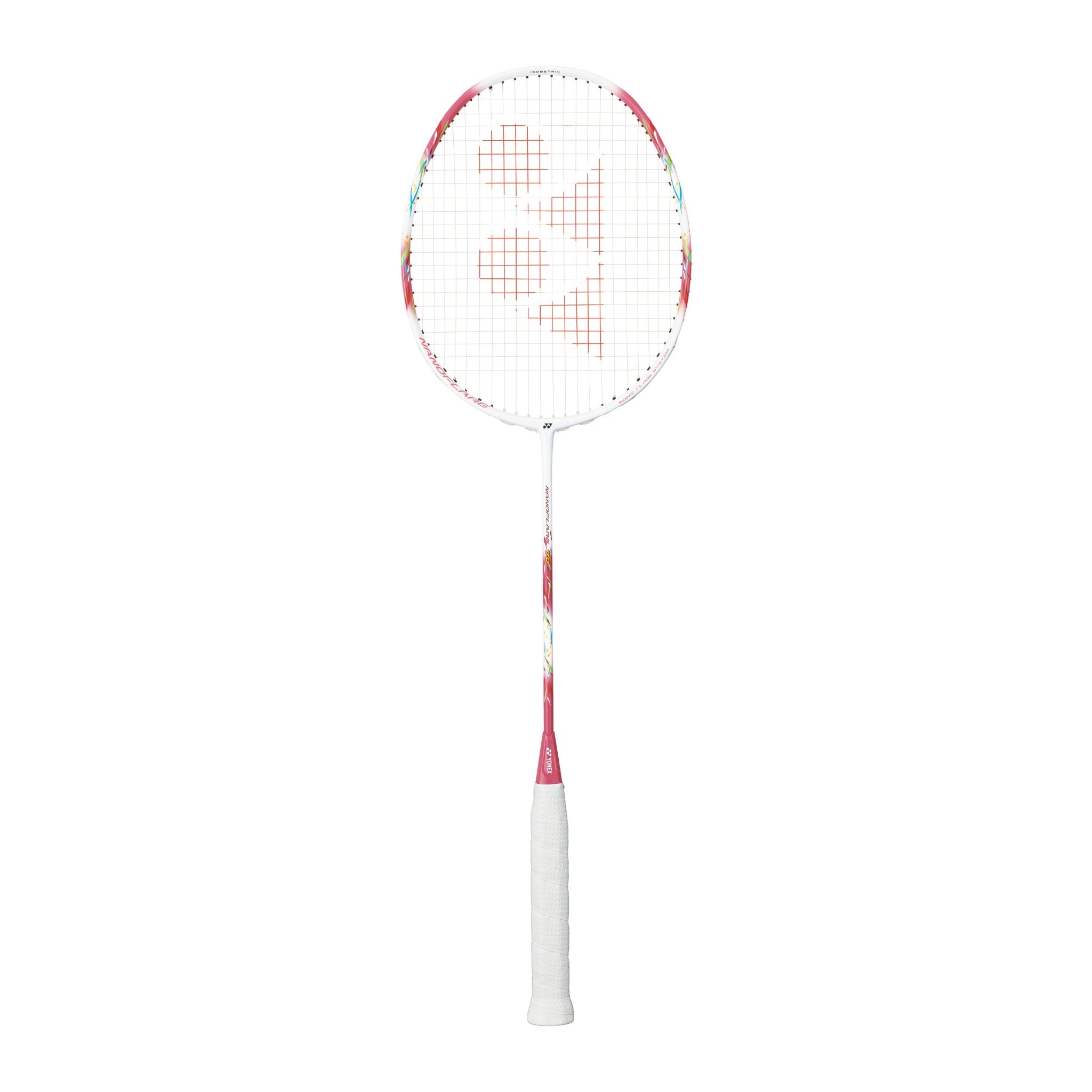 Yonex Nanoflare 70 Unstrung Badminton Racket - Lightweight Carbon Fiber Shaft for Speed & Control [Coral Pink] | Perfect for Competitive Play & Training Sessions