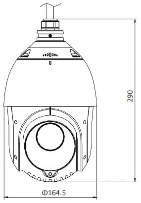 Hikvision DS-2DE4425IW-DE(T5) 4MP 25x Zoom PTZ Security Camera with 100m IR Night Vision, AcuSense & DarkFighter Technology - Ideal for Outdoor Surveillance, Parking Lots & Large Area Monitoring