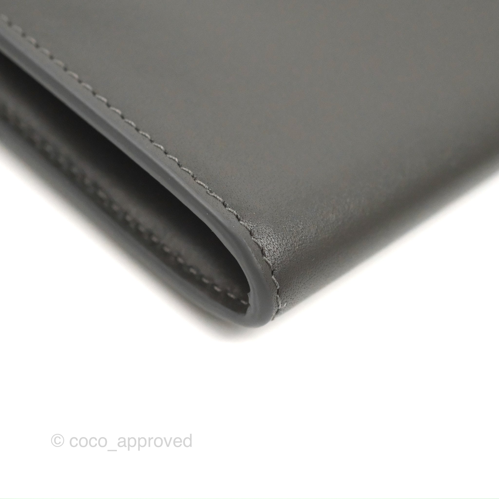 Celine Wallet On Chain WOC Grey Smooth Calfskin Leather Crossbody Bag - Perfect for Everyday Use, Parties & Travel