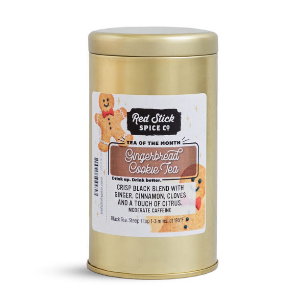 Premium Gingerbread Cookie Black Tea - Holiday Spiced Tea for Christmas & Winter Celebrations - Perfect for Gifting & Cozy Evenings
