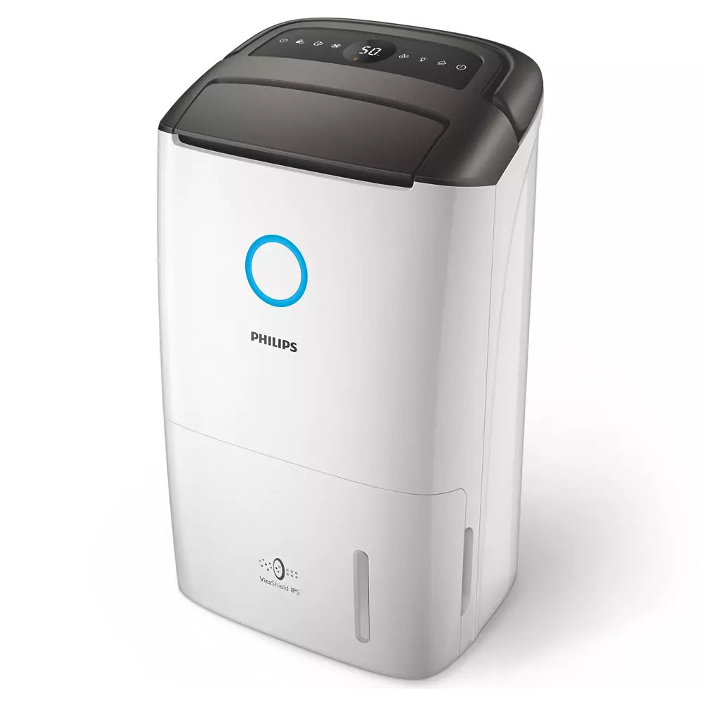 DE5205 2-in-1 Dehumidifier and Air Purifier for Home, Office & Basement - Compact & Quiet Air Cleaner with HEPA Filter for Allergies, Mold & Dust Removal