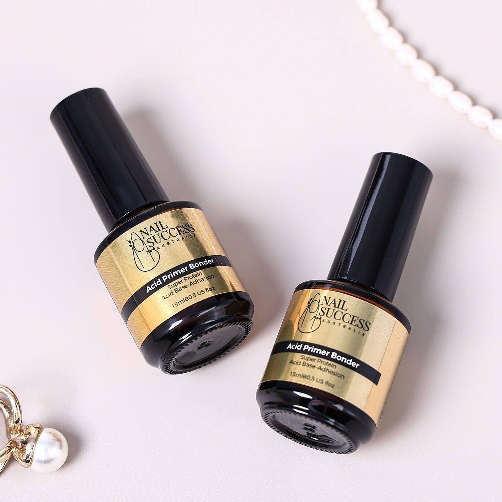 Acid Primer Bonder Super Protein Adhesion - Professional Nail Prep for Stronger Manicures | Perfect for Gel, Acrylic & Dip Powder Nail Extensions