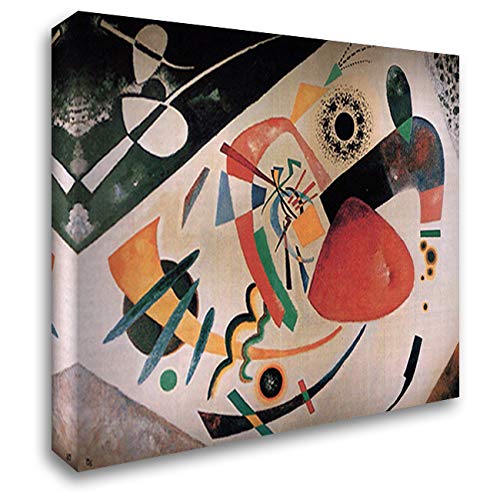 Red Spot II 24x20 Gallery Wrapped Canvas Art Print by Wassily Kandinsky - Abstract Wall Decor for Living Room, Bedroom & Office