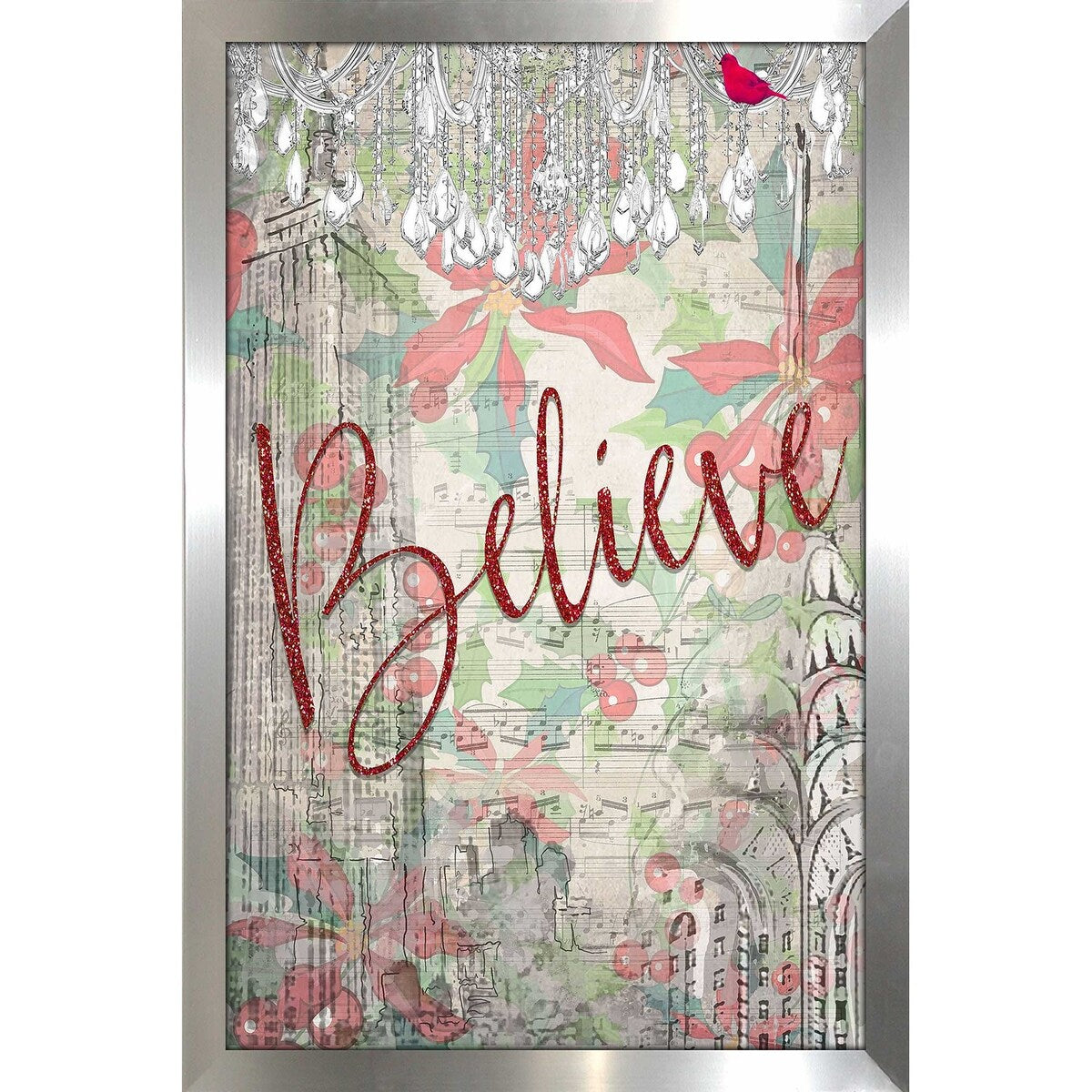 Believe Inspirational Quote Print on Acrylic - Motivational Wall Art for Home, Office & Gift - Perfect for Living Room, Bedroom Decor & Housewarming Present