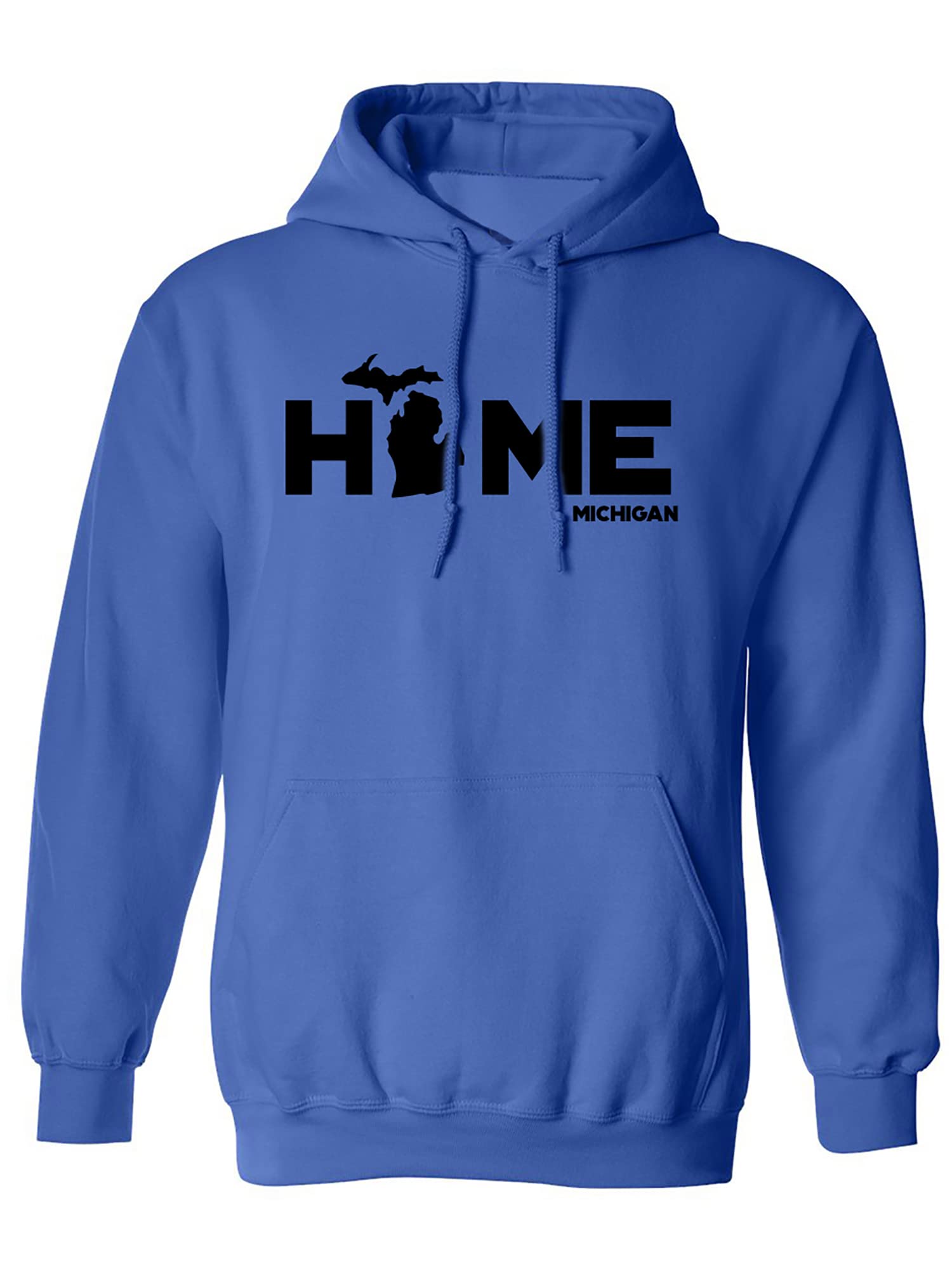 Zerogravitee Michigan HOME Adult Hooded Sweatshirt - Cozy Pullover for Men & Women - Perfect for Casual Wear, Outdoor Activities and College Game Day