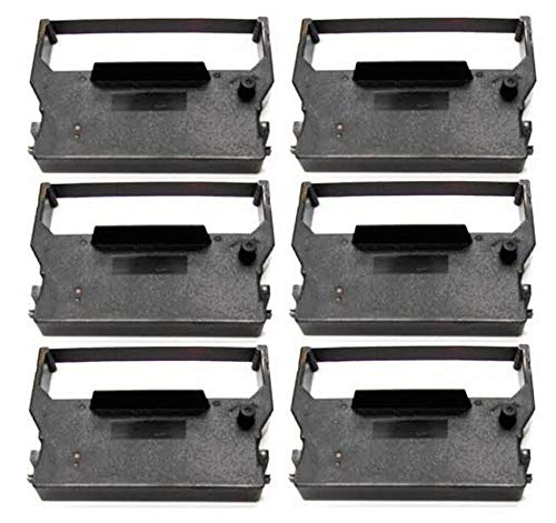 Compatible Replacement Ribbon for POS Printer PRM282P-US (6-Pack) - ERC-03P Alternative - Perfect for Retail, Restaurant & Office Receipt Printing