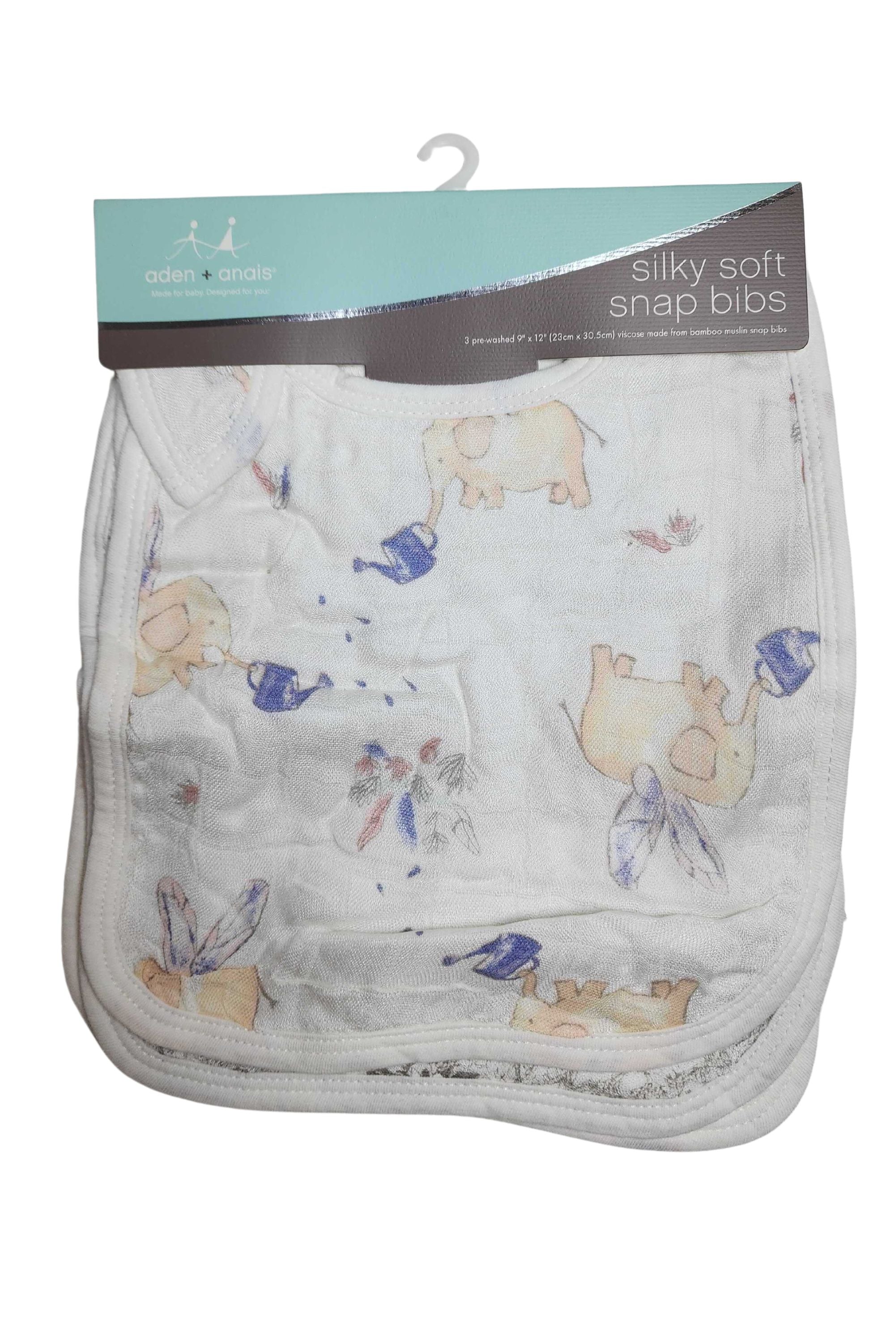 Aden & Anais Baby Bibs Oversized 23x30.5cm (Pack of 3) - Soft & Absorbent for Feeding, Drooling, and Mealtime Messes