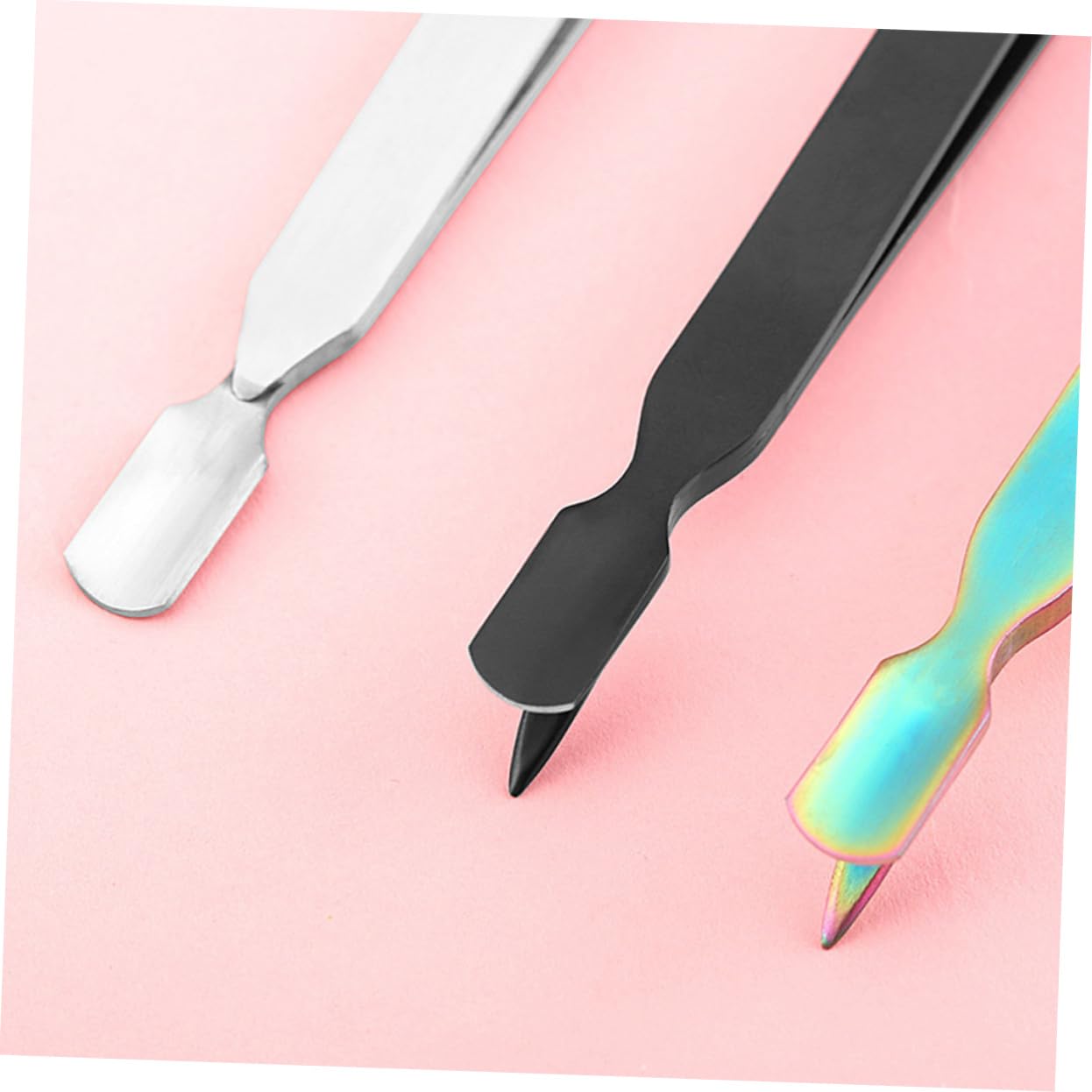 Ipetboom 3-Piece Professional Stainless Steel Nail Pincher Tweezers Set - Silver Nail Clippers & Forceps for Precise Nail Art, Manicure & Pedicure - Perfect for Salon, Home Use & DIY Nail Designs