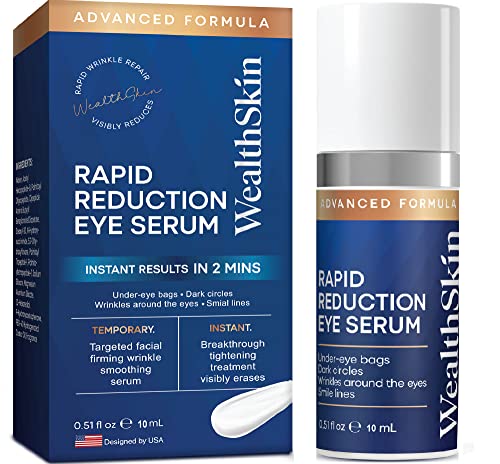 Best Anti-Aging Eye Cream for Dark Circles & Puffiness - Rapid Rewind Wrinkle Reduction Treatment for Women - 0.5 FL OZ (15mL) - Brightens Under Eyes & Reduces Fine Lines - Perfect for Nighttime Skincare Routine & Morning Refresh