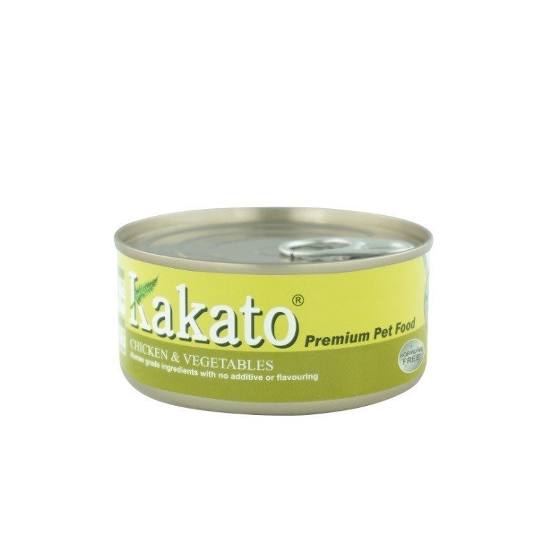 Premium Kakato Wet Can Food 170g - Chicken, Beef, Brown Rice, Tuna Fillet & Cheese Variety Pack - Healthy Natural Flavors for Cats and Dogs - Perfect for Mealtime, Training Treats & Weight Management