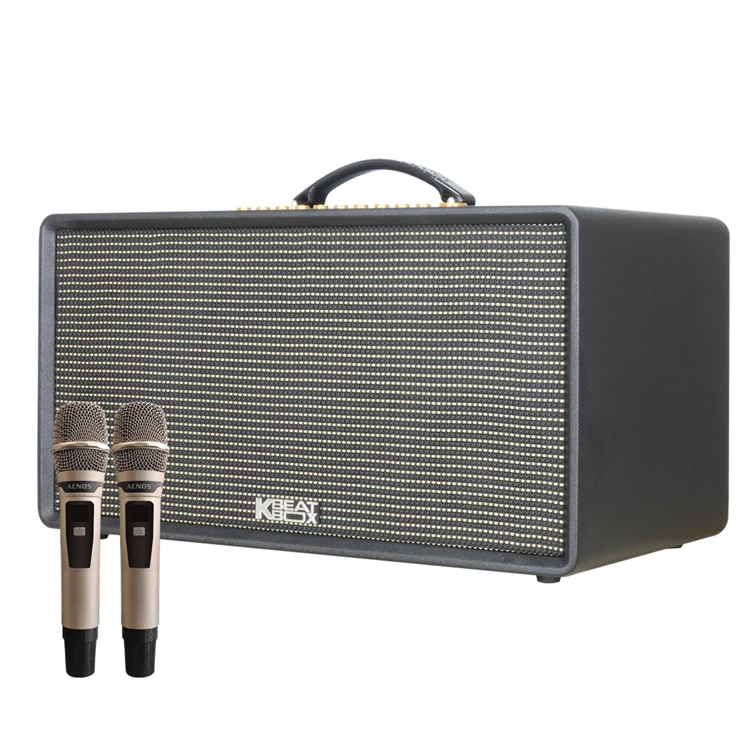 Acnos Soncamedia Kbeatbox Flac 36 Karaoke Powered Speaker System - Professional Portable PA System for Home Parties, Outdoor Events & Live Performances