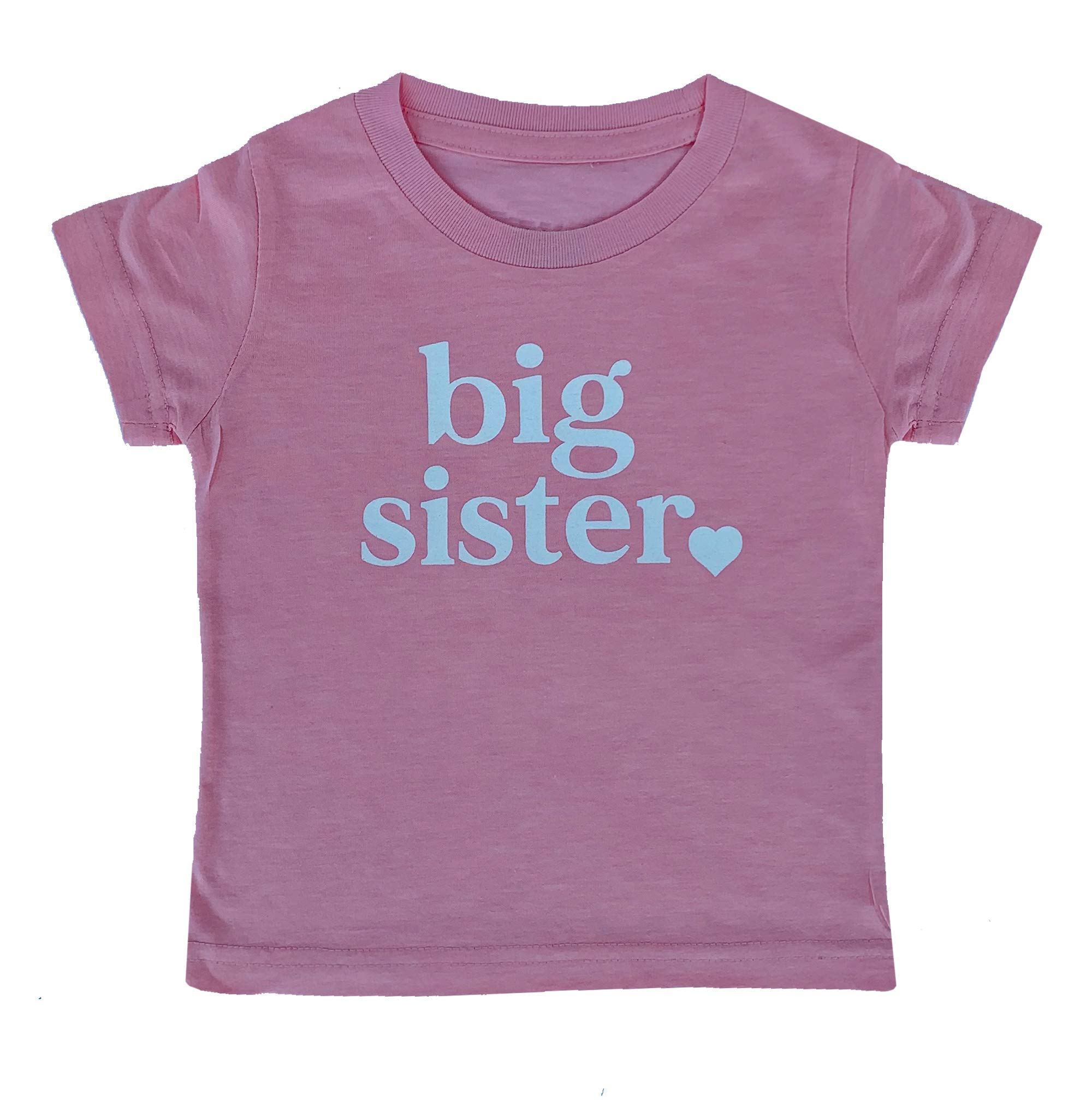 Big Sister & Little Sister Matching Sibling Reveal T-Shirts for Girls - Cute Toddler Baby Announcement Outfit for Gender Reveal, Family Photos & Special Occasions