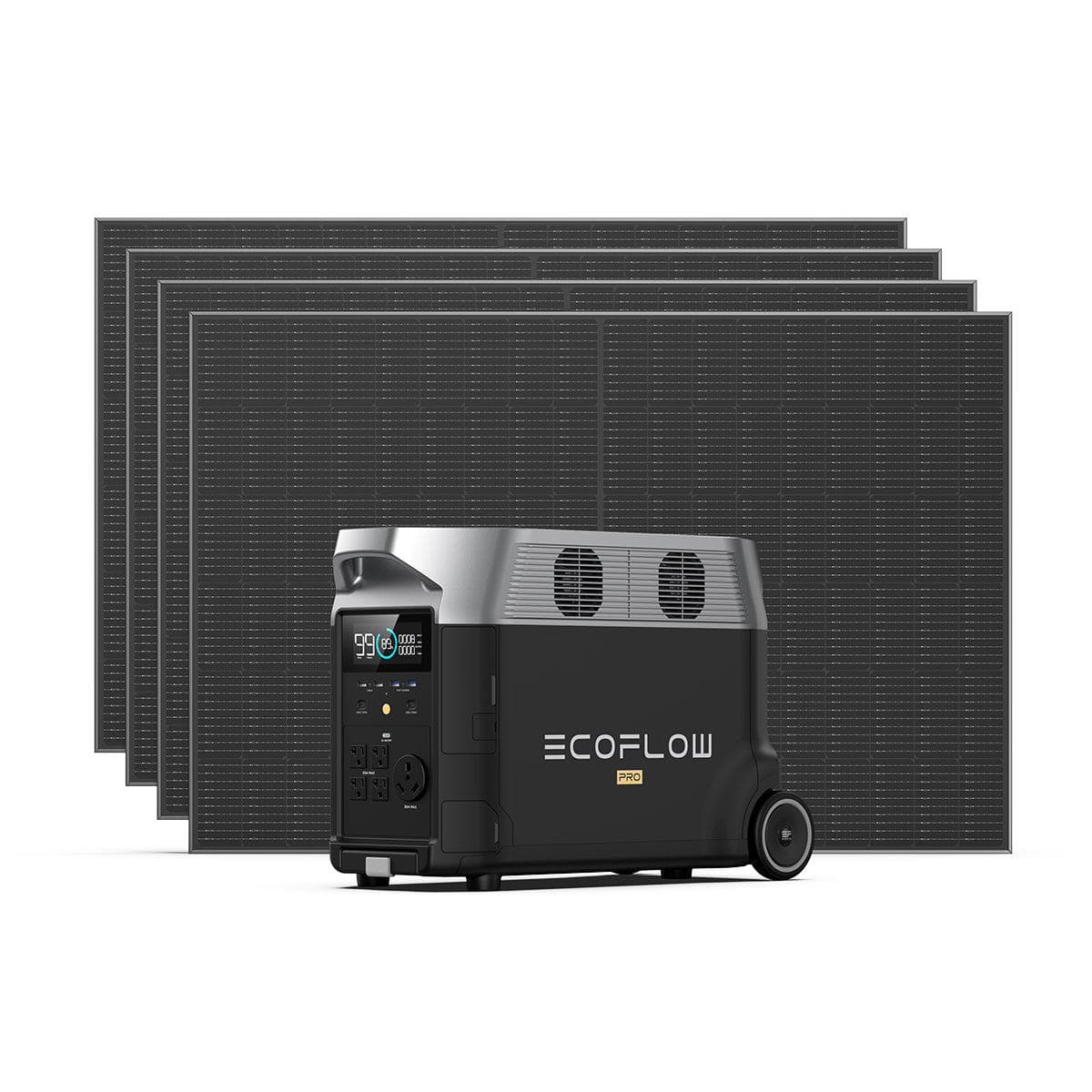 EcoFlow DELTA Pro 3600Wh Portable Power Station with 400W Solar Panel - Solar Generator for Home Backup, Camping, RV & Outdoor Adventures
