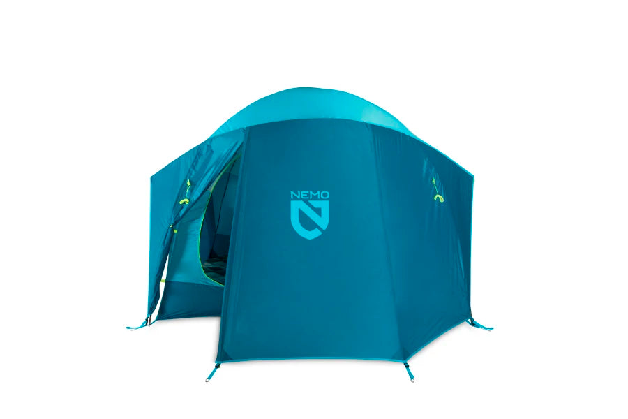 Aurora 4-Person High-Rise Camping Tent - Lightweight Waterproof Backpacking Tent for Family Outdoor Adventures, Hiking & Beach Camping