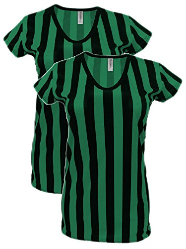 2 Black/Green Shirts