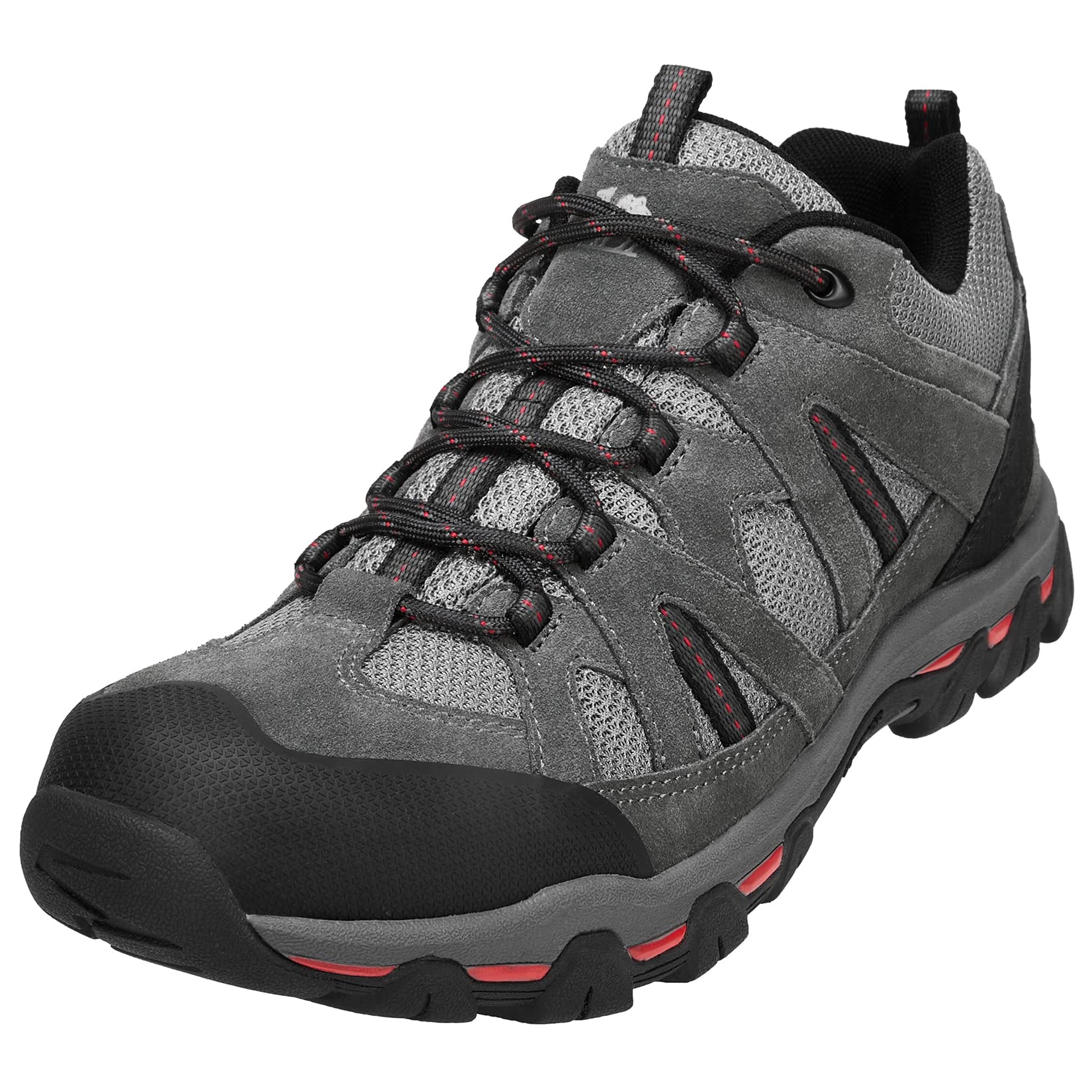 CAMELSPORTS Men's Hiking Shoes - Breathable Lightweight Walking Shoes for Outdoor Trekking & Trail - Leather Low Top Sneakers Size 7-12 - Perfect for Hiking, Camping & Daily Wear