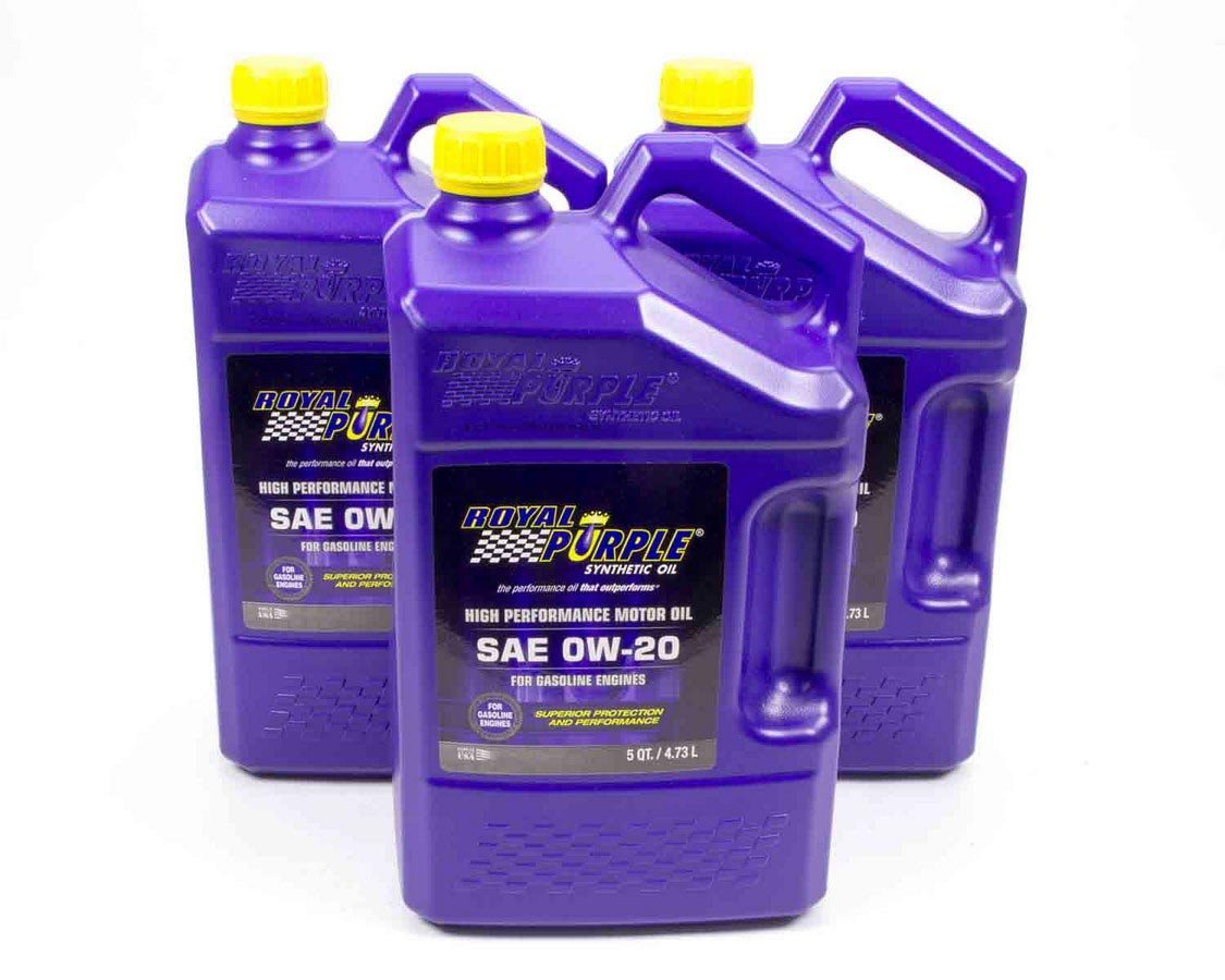 Royal Purple 53020 0W-20 Full Synthetic Motor Oil - SAE Multi-Grade Engine Oil - 15 Quart Bottle (1 Pack) - Premium Performance for Cars, Trucks & SUVs - Ideal for High Mileage Engines & Extreme Temperatures